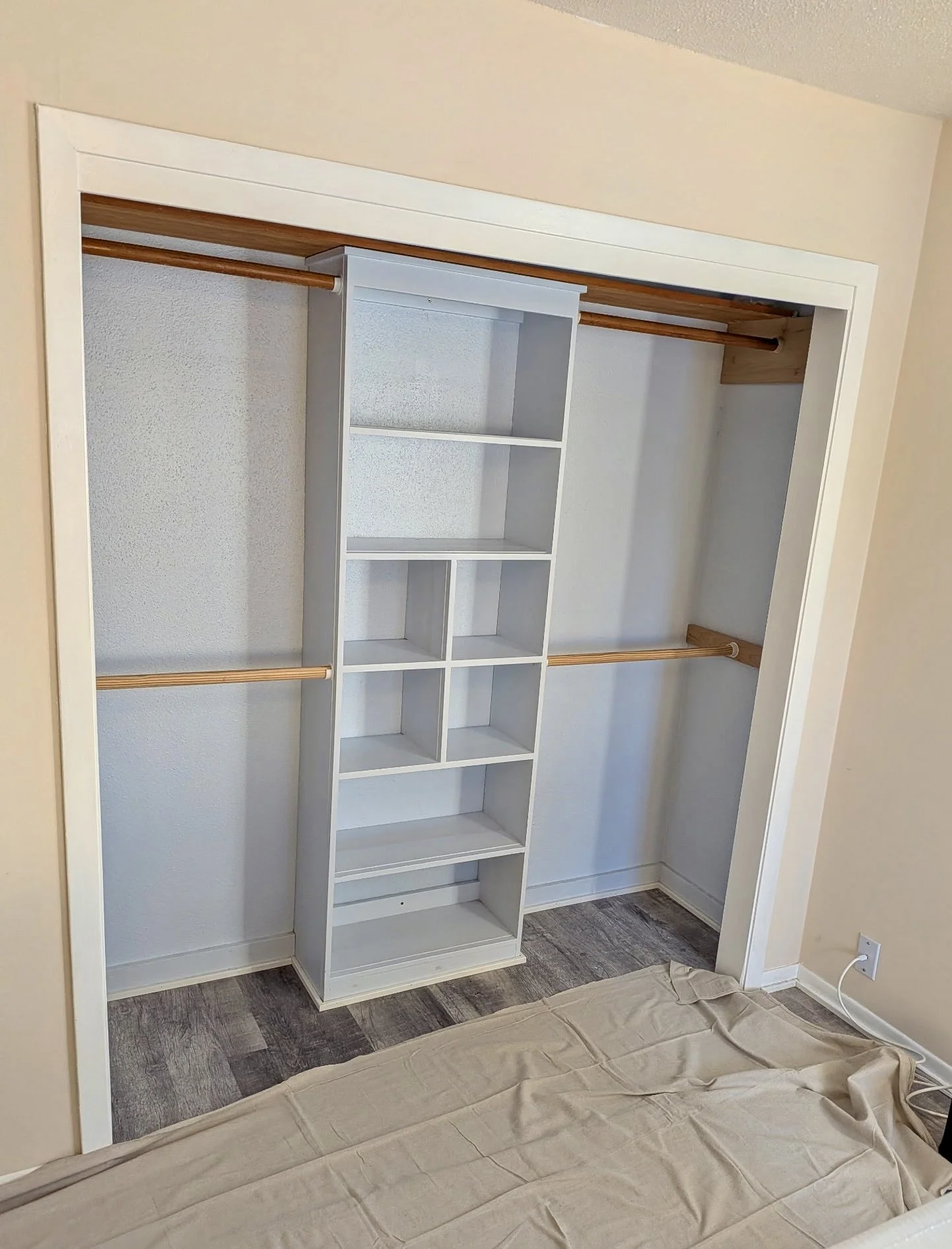 Original closet opening before door install.