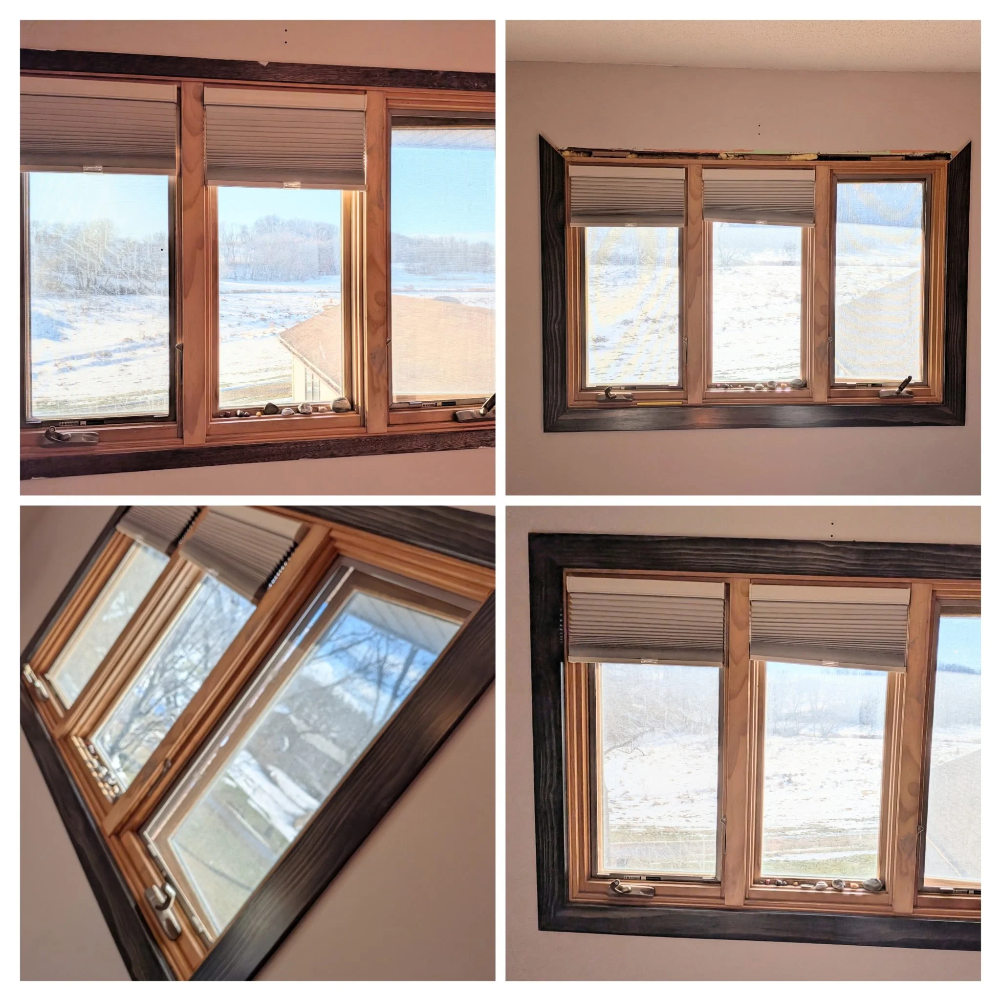 Custom-Built Window Trim Installation