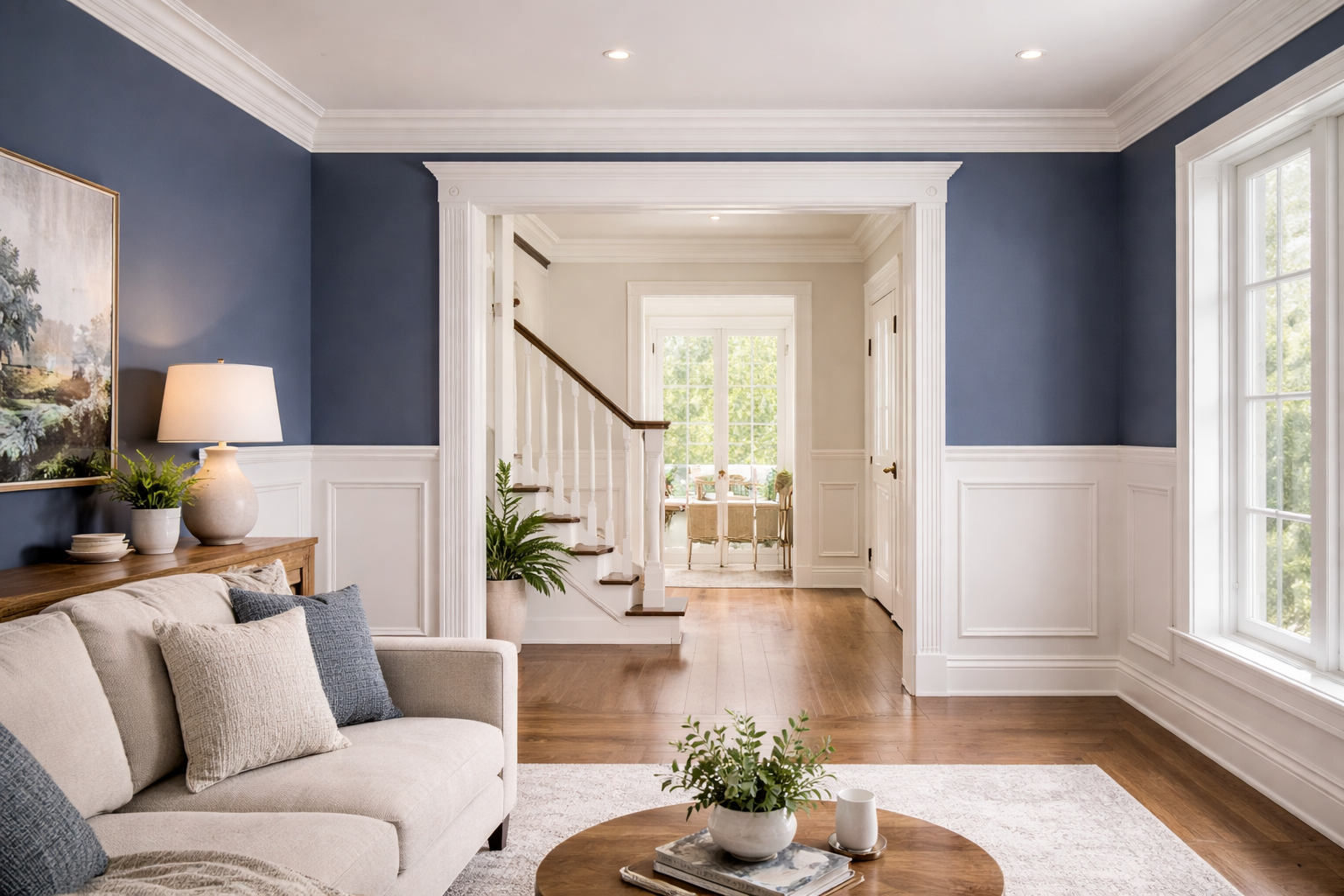 Interior trim work in Northfield, MN by TrueMark Repair.