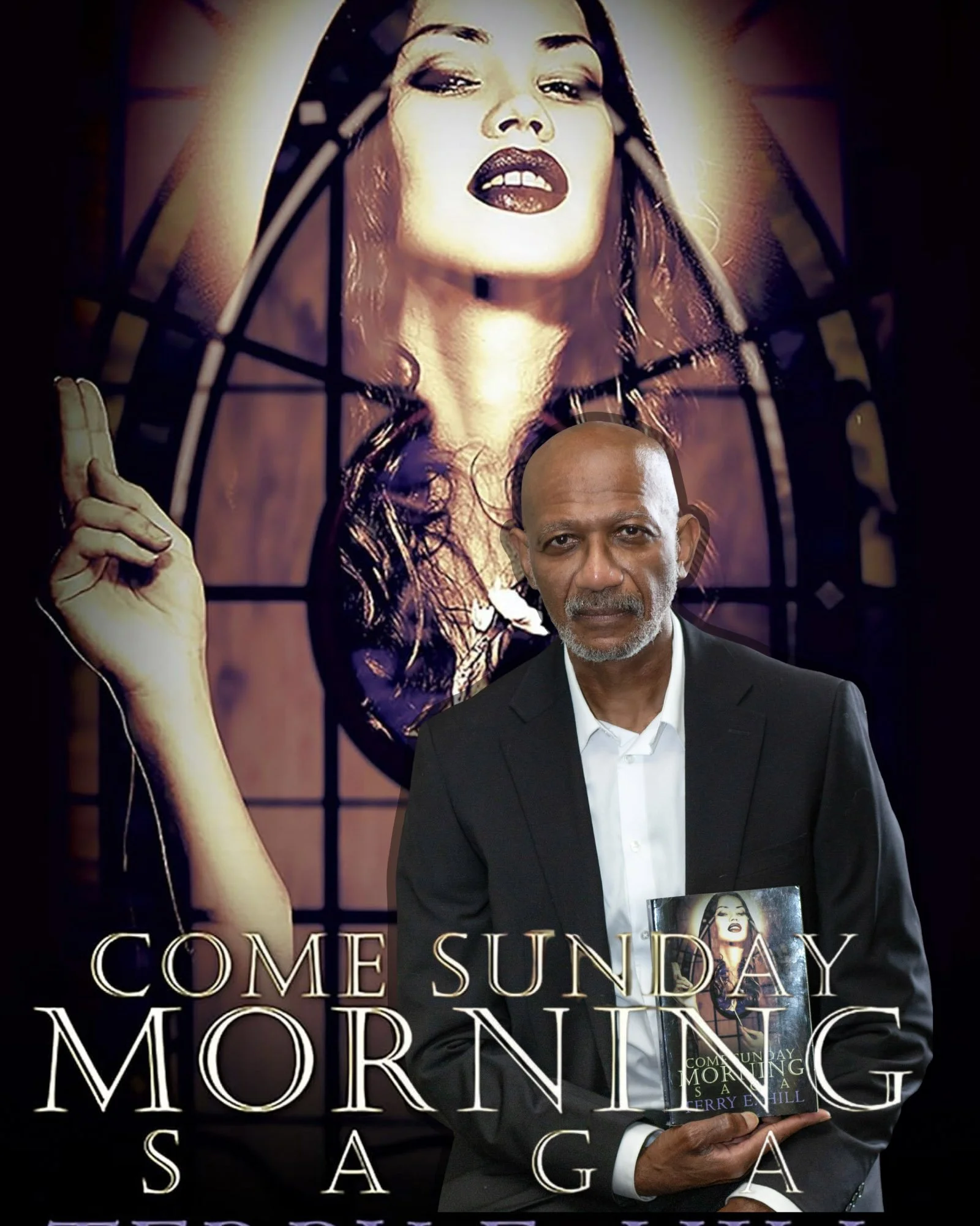 Terry and his book "Come Sunday Morning Saga"