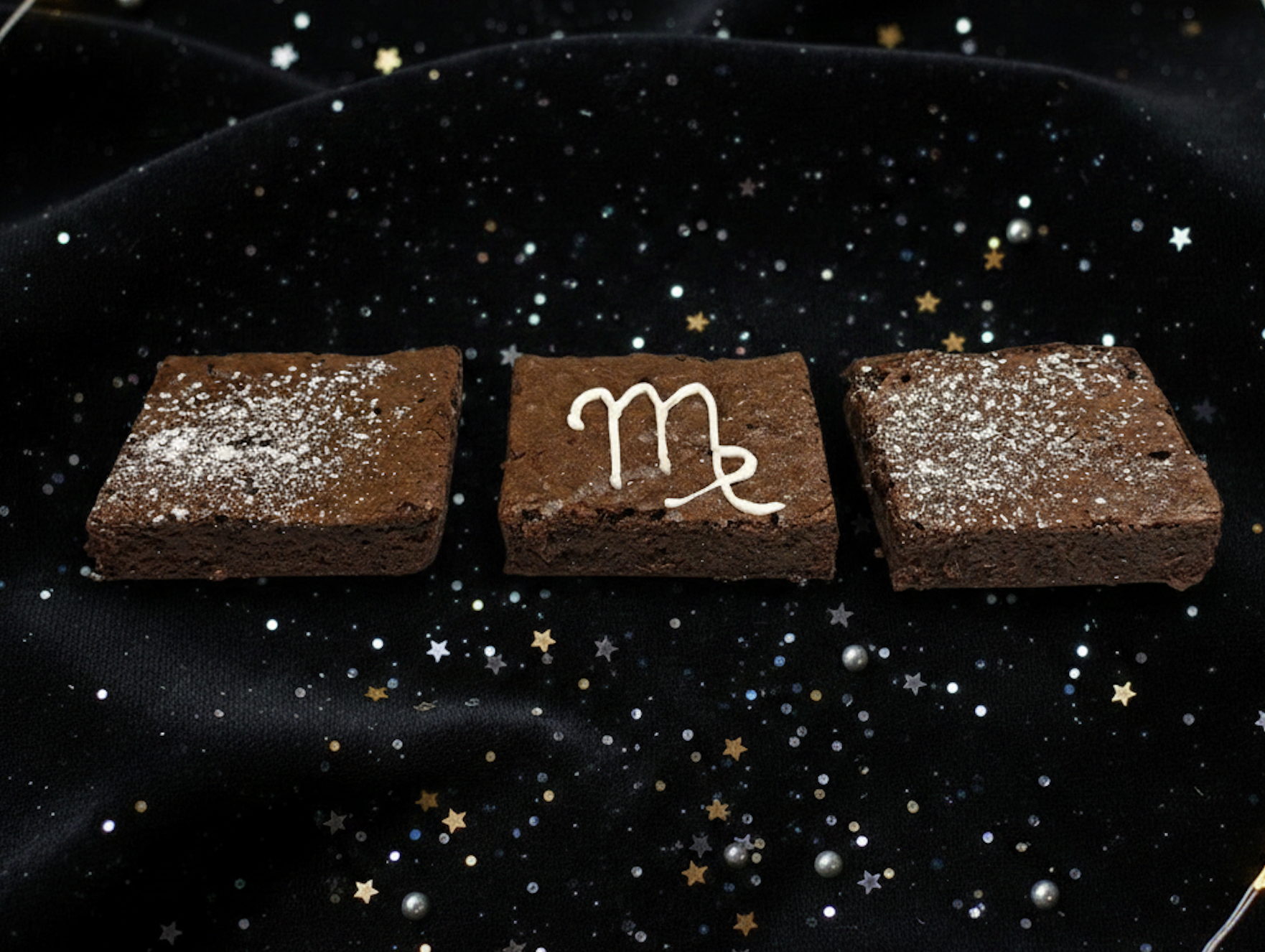 Classic Celestial Star Sign Brownies (3 slices)
