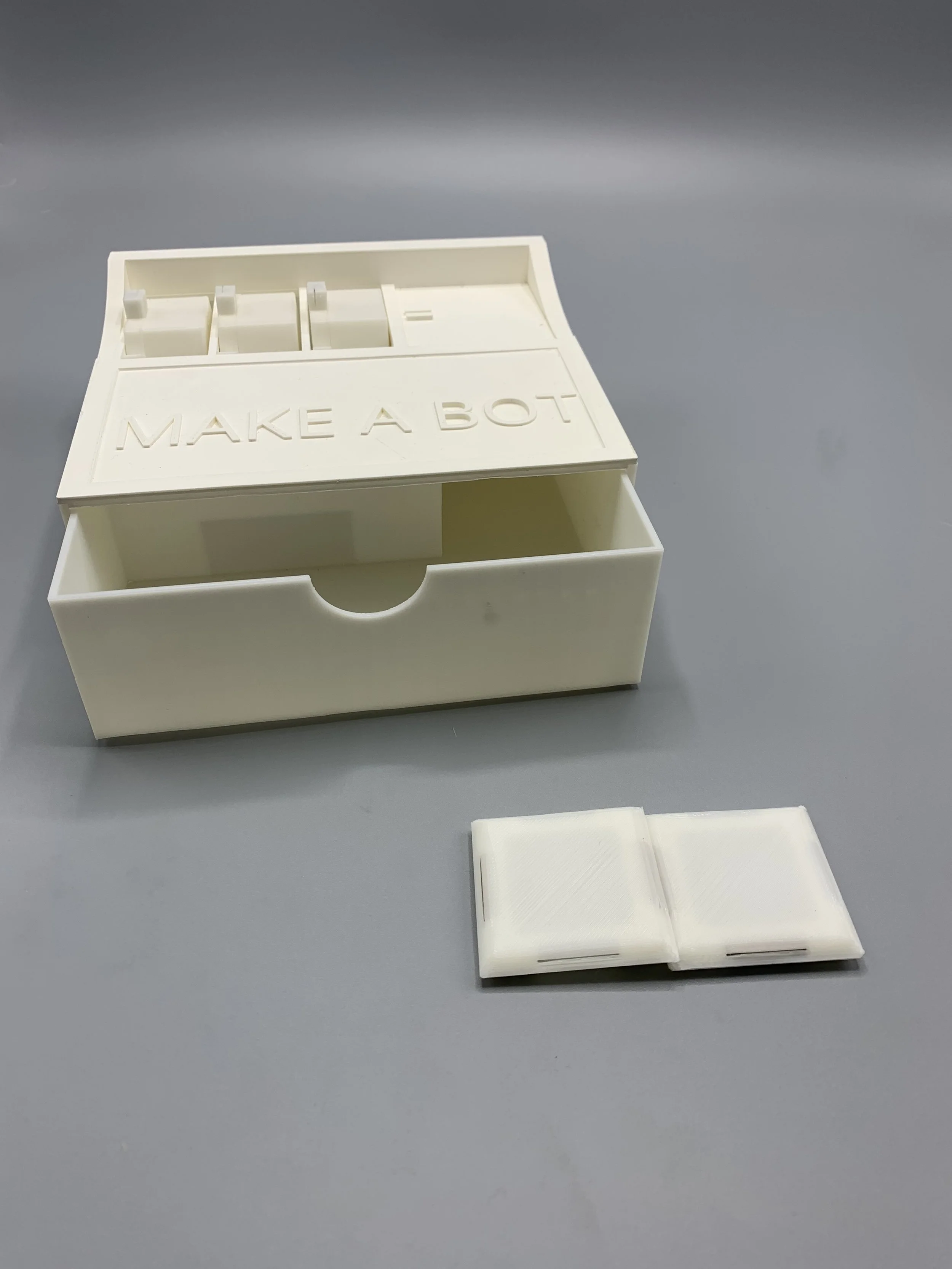 Designing an educational toy for 6-7 year olds. Aim was to create an engaging toy that challenges and helps to develop the users´ creative critical thinking - Idea is that user spins the three blocks in the top left to reveal an equation - the answer