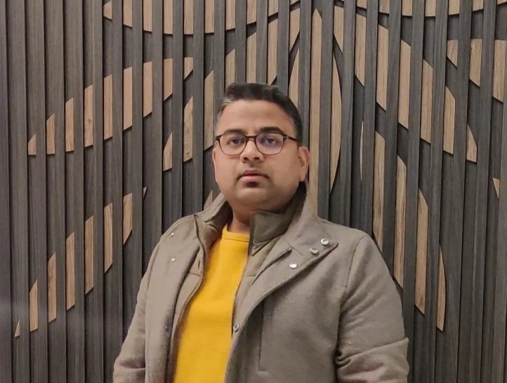 Man posing for a camera