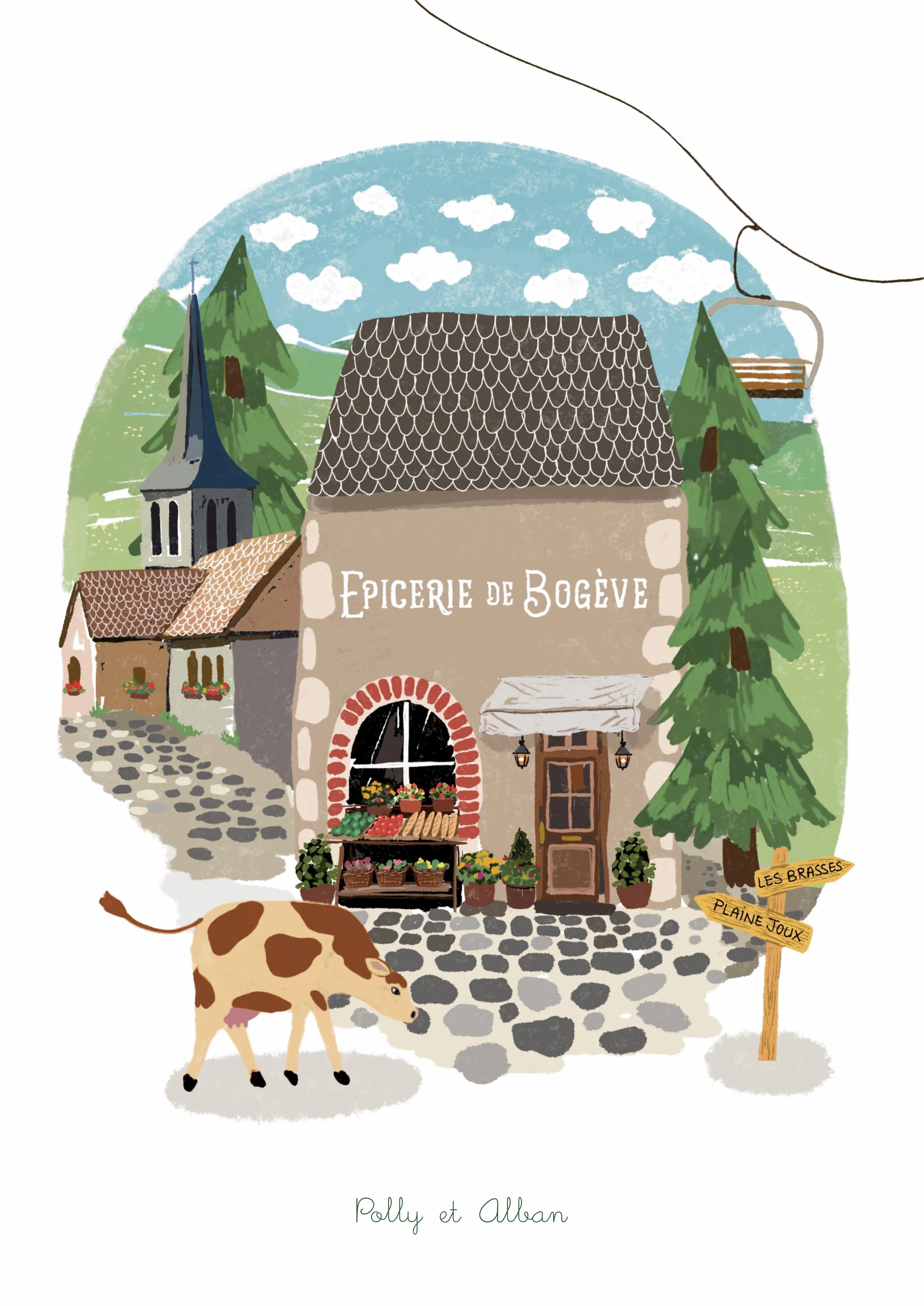 Affiche Épicerie été