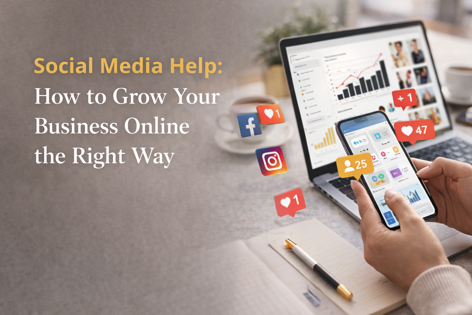 Social Media Help: How to Grow Your Business Online the Right Way