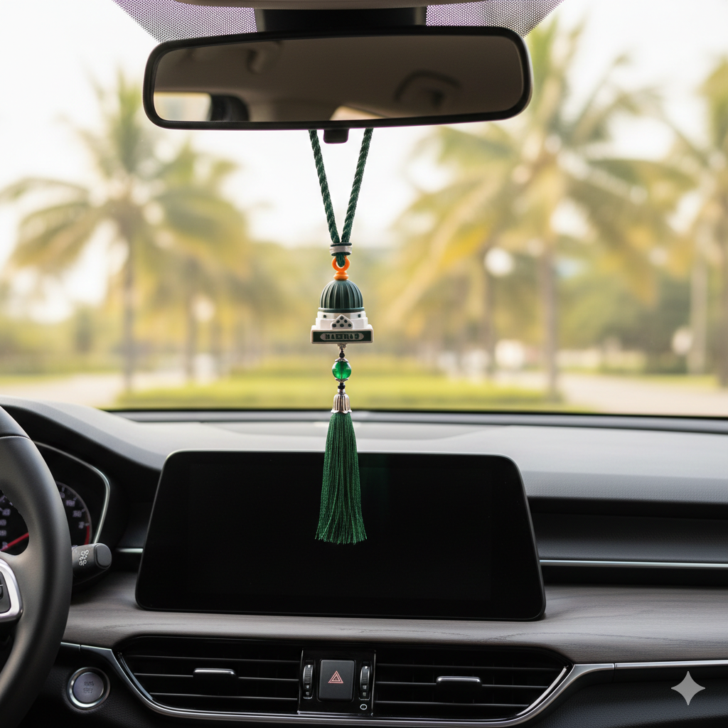 Pendentif voiture dôme de Médine