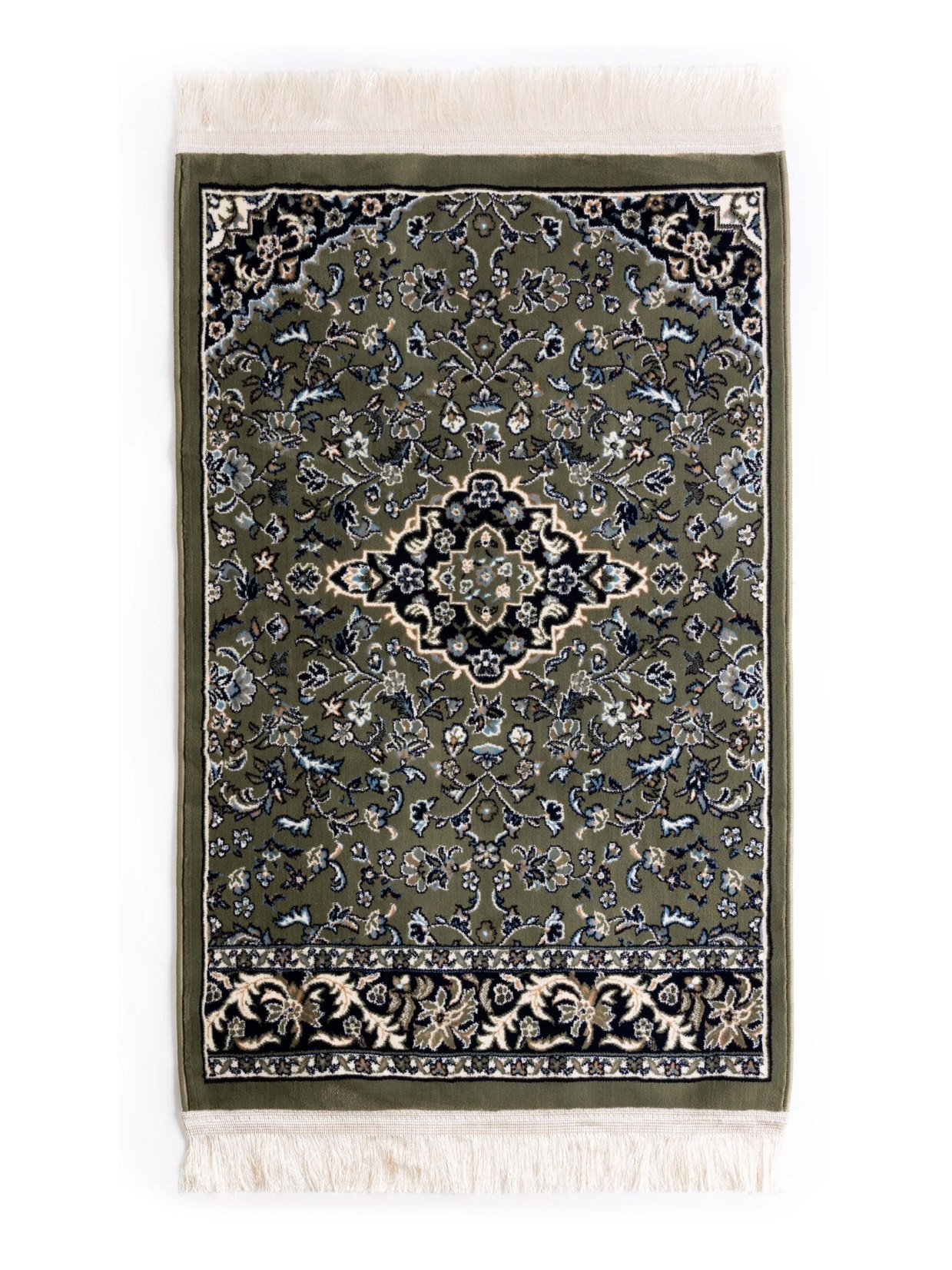 tapis de prière Rawdah pour adultes inspirés par les motifs architecturaux islamiques et la sérénité de Médine.
