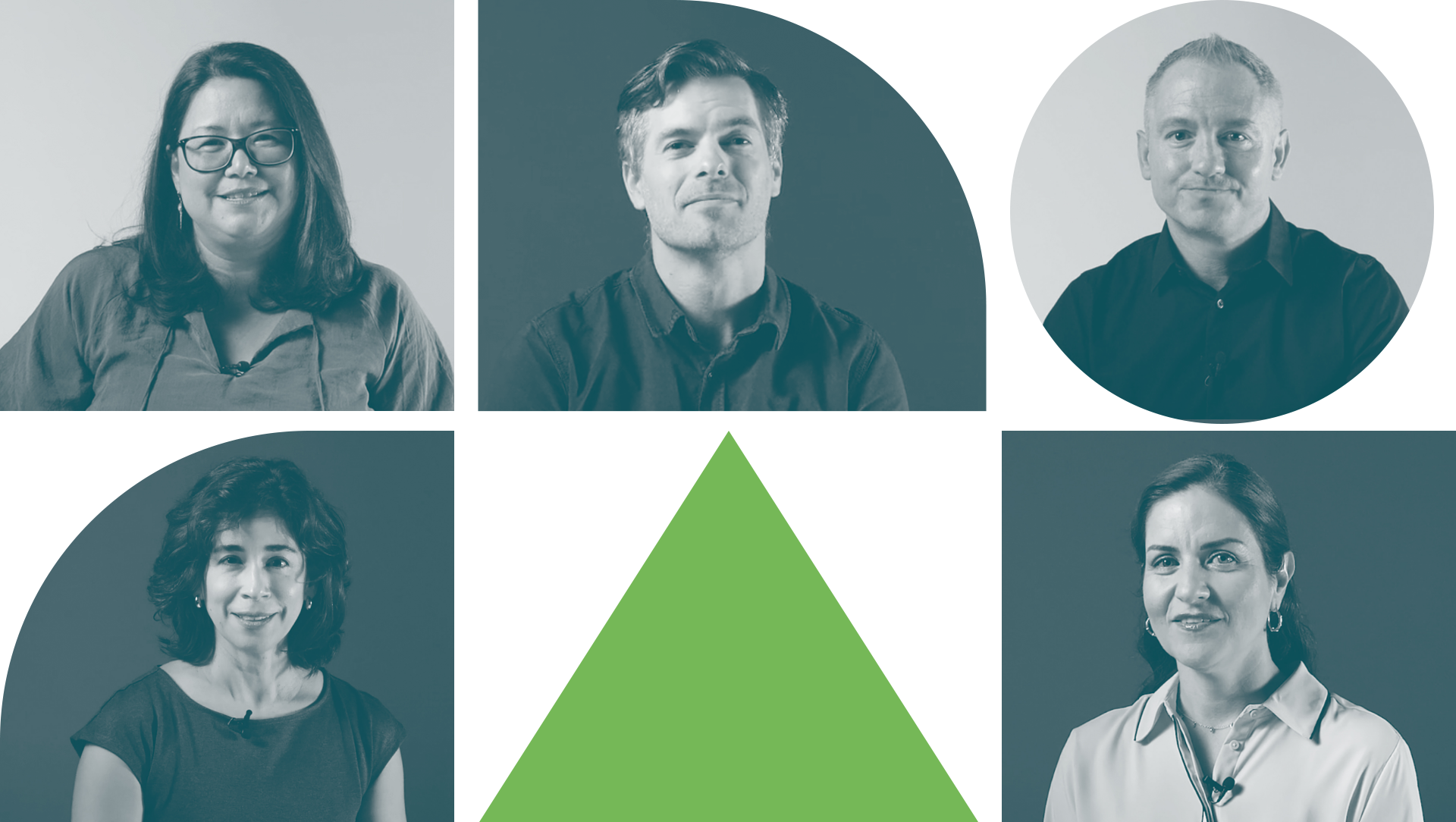 Five diverse people in a row showcasing willingness to learn for training series