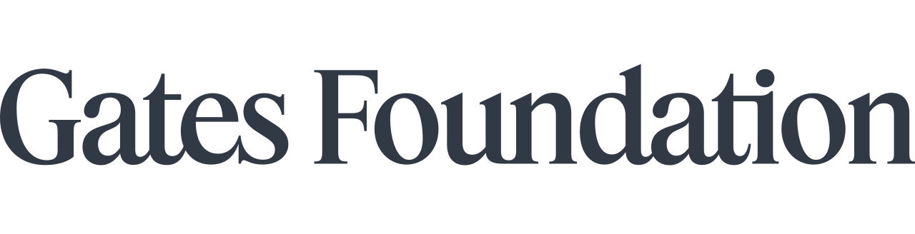 Gates Foundation logo with stylized text