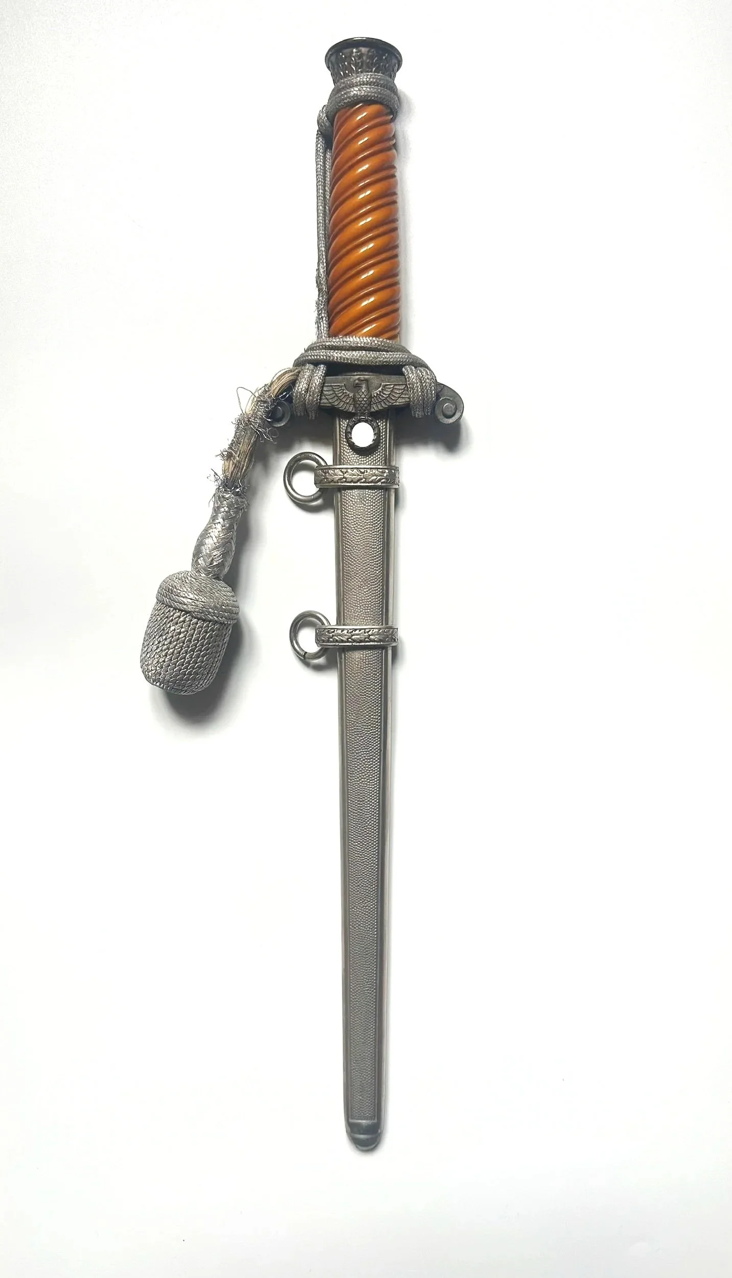 Wehrmacht Heeres-Offiziersdolch, Hersteller Anton Wingen, Solingen, mit Portepee