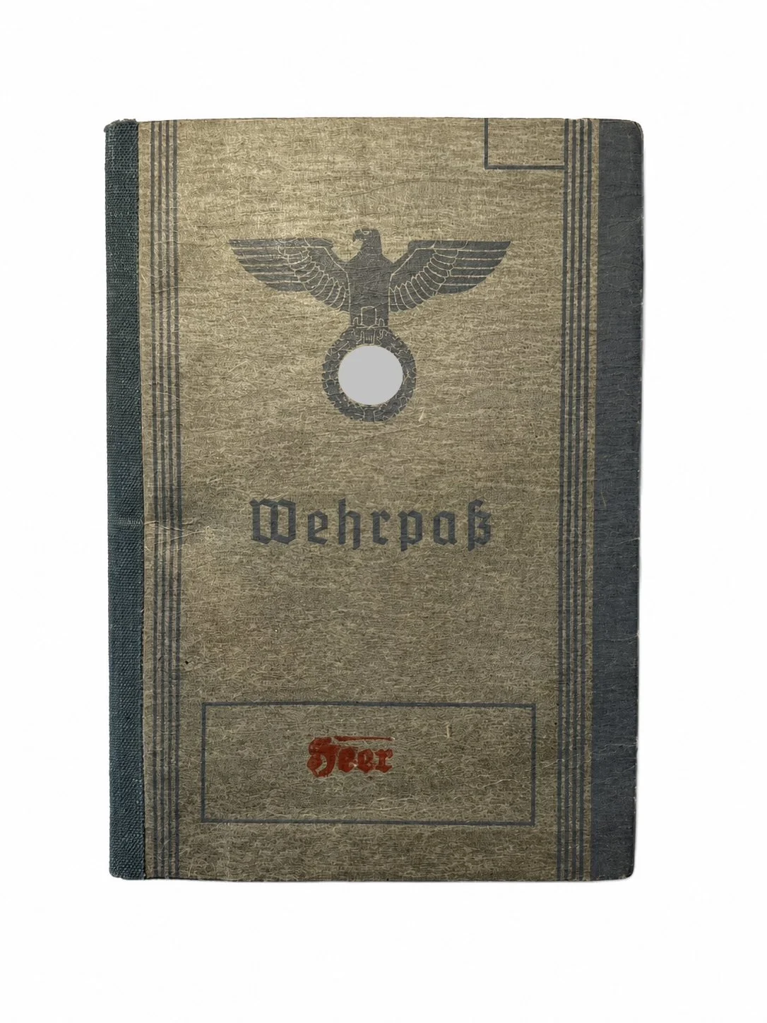 Wehrpass Emil Vogel aus Gießen - Veteran Erster Weltkrieg /Wehrpflichtiger Landsturm 1 A / Eisernes Kreuz 2. Klasse