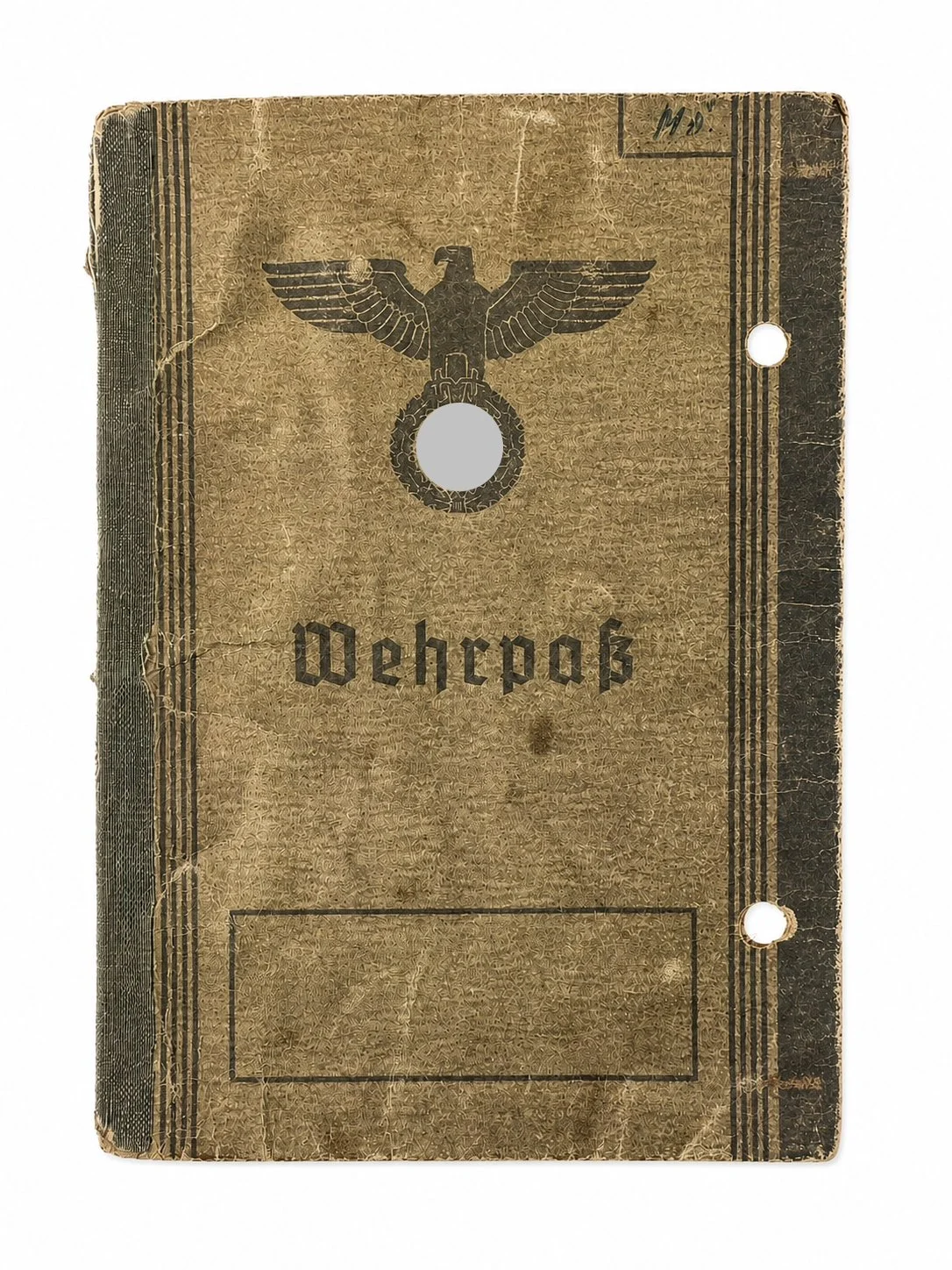 Wehrpass Karl Möll aus Friedberg (Hessen)- Wehrpflichtiger  Landsturm 2