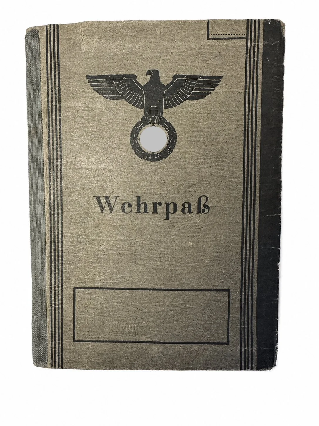 Wehrpass Friedrich Lott Darmstadt - Veteran 1 WK, Landsturm 1A