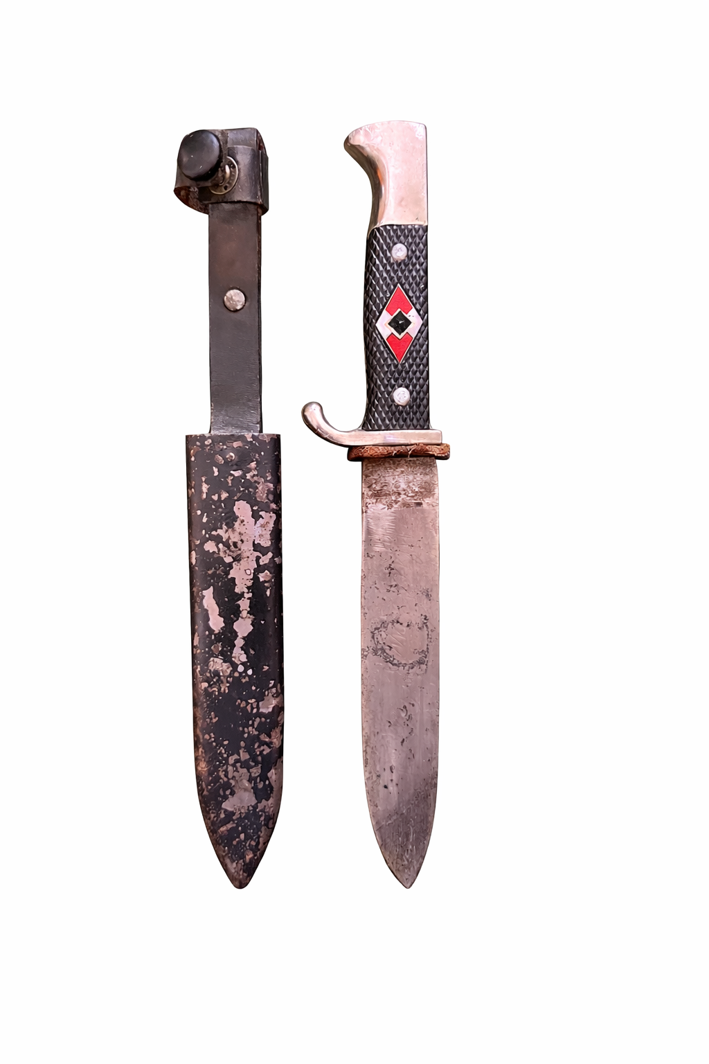 III. Reich Fahrtenmesser der HJ, Zwillinge Solingen mit Parole