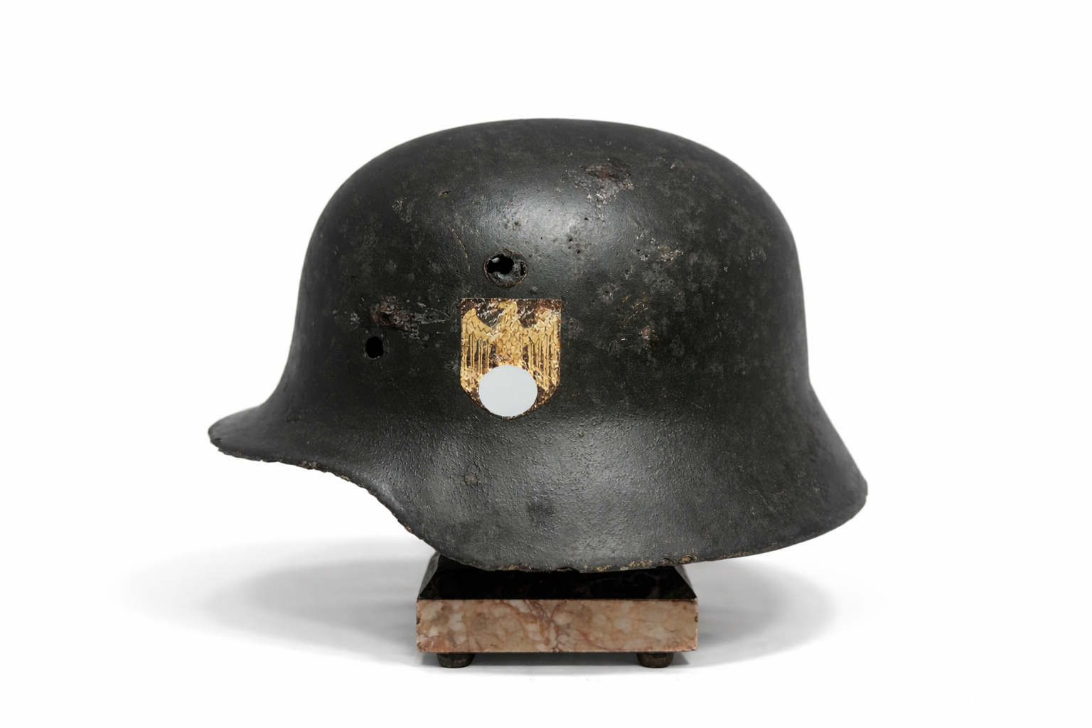 Stahlhelm M40 – Bodenfund – Hersteller NS62 – Demjansk-Kessel