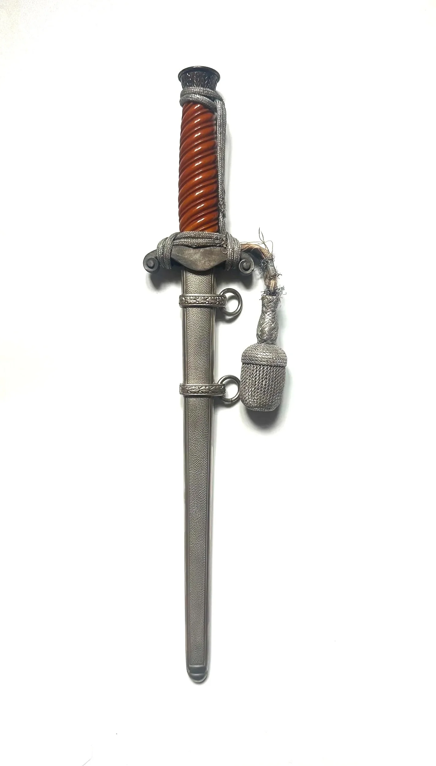 Wehrmacht Heeres-Offiziersdolch, Hersteller Anton Wingen, Solingen, mit Portepee