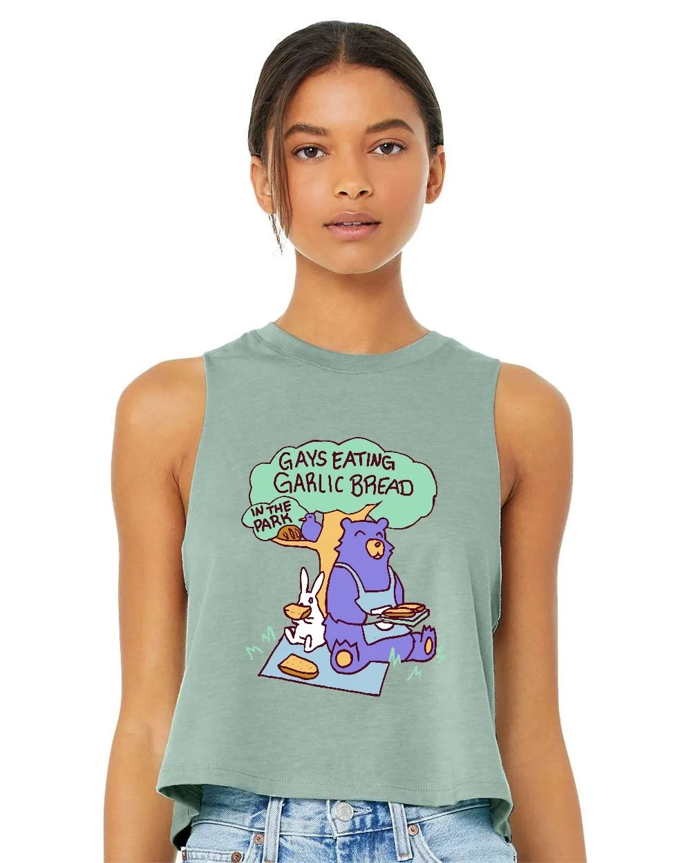 Gays Eating Garlic Bread in the Park- Queers in the Park Tank