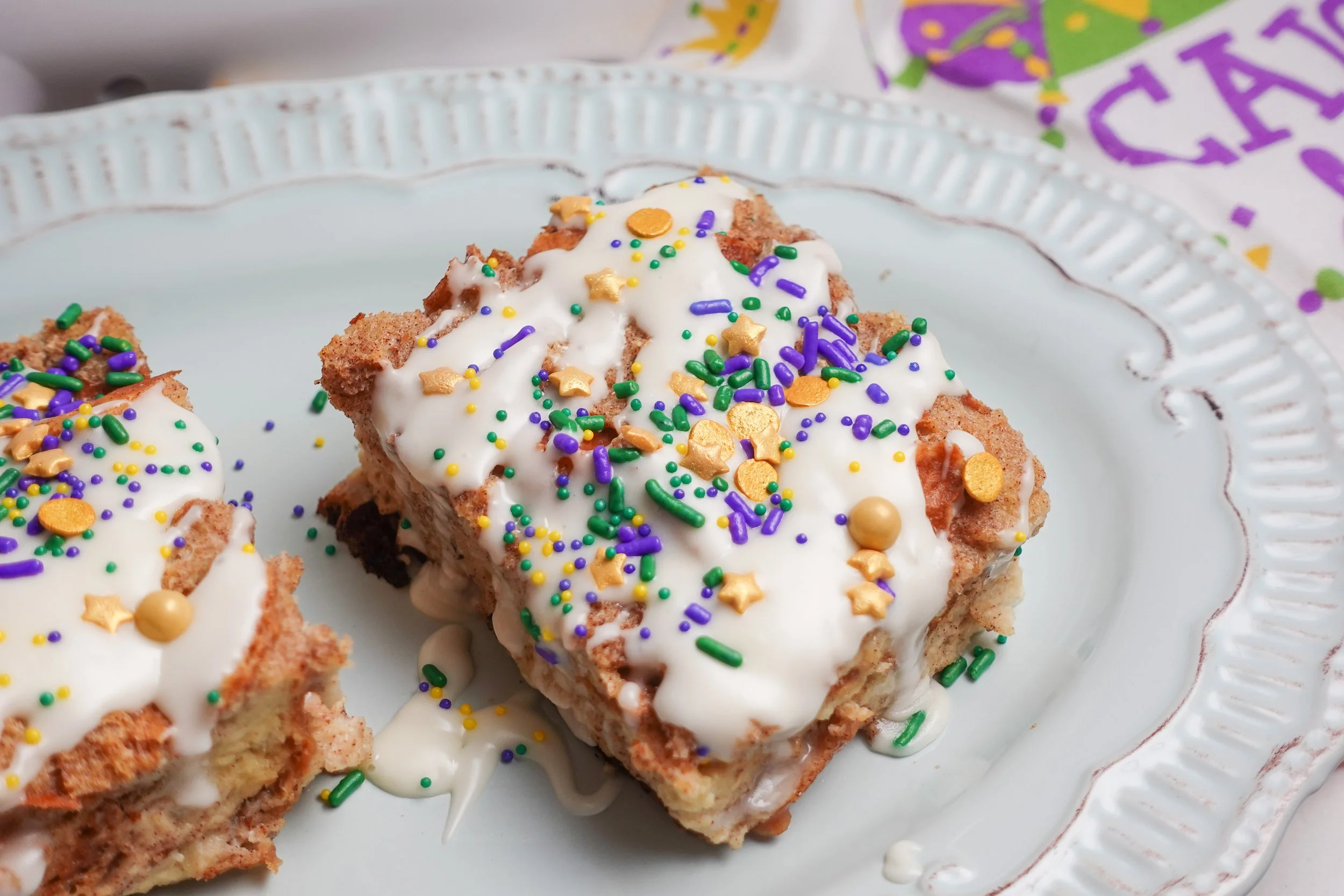 King Cake Bread Pudding 
