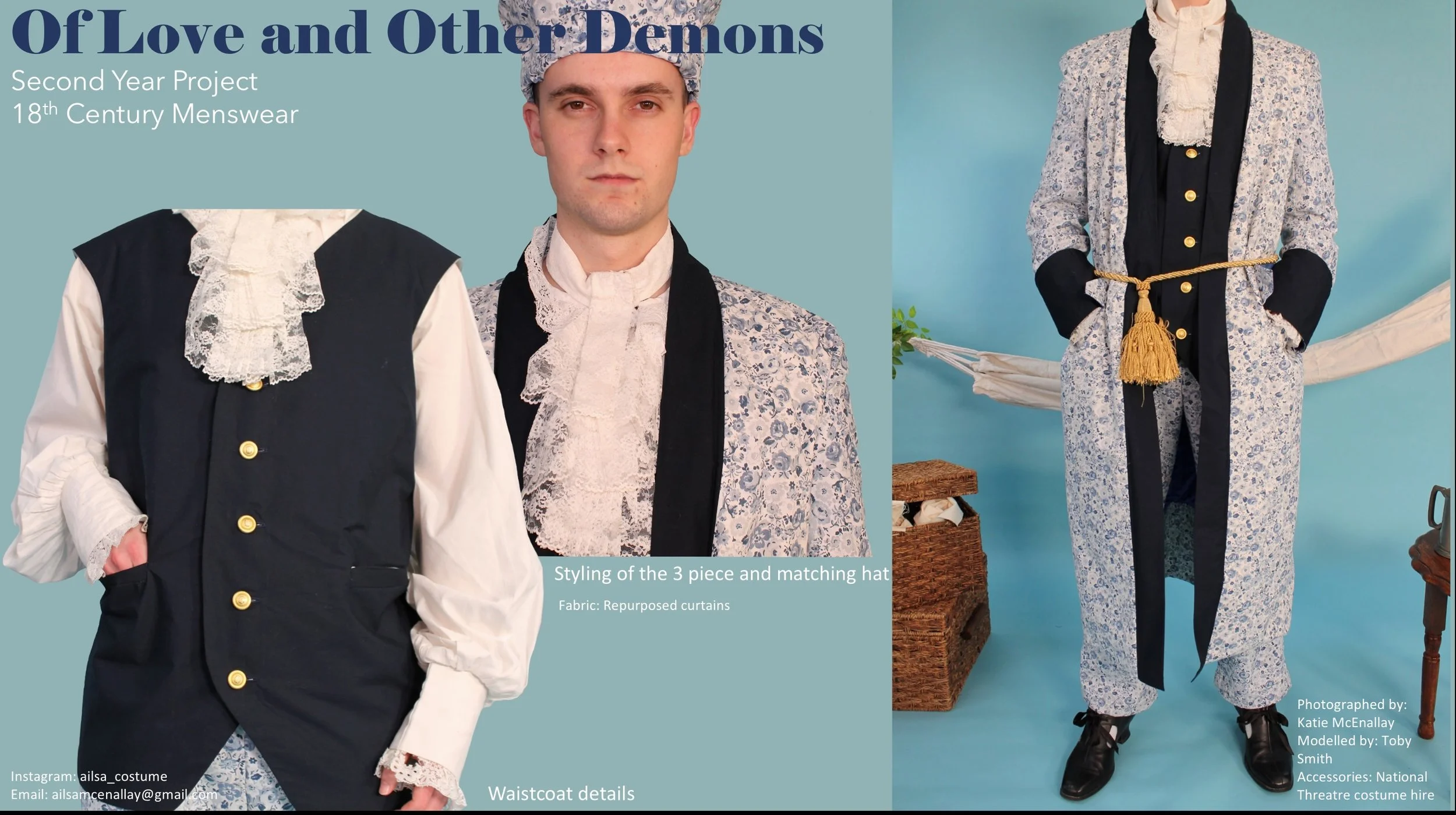 18th Century Menswear - 3 piece suit (2022)