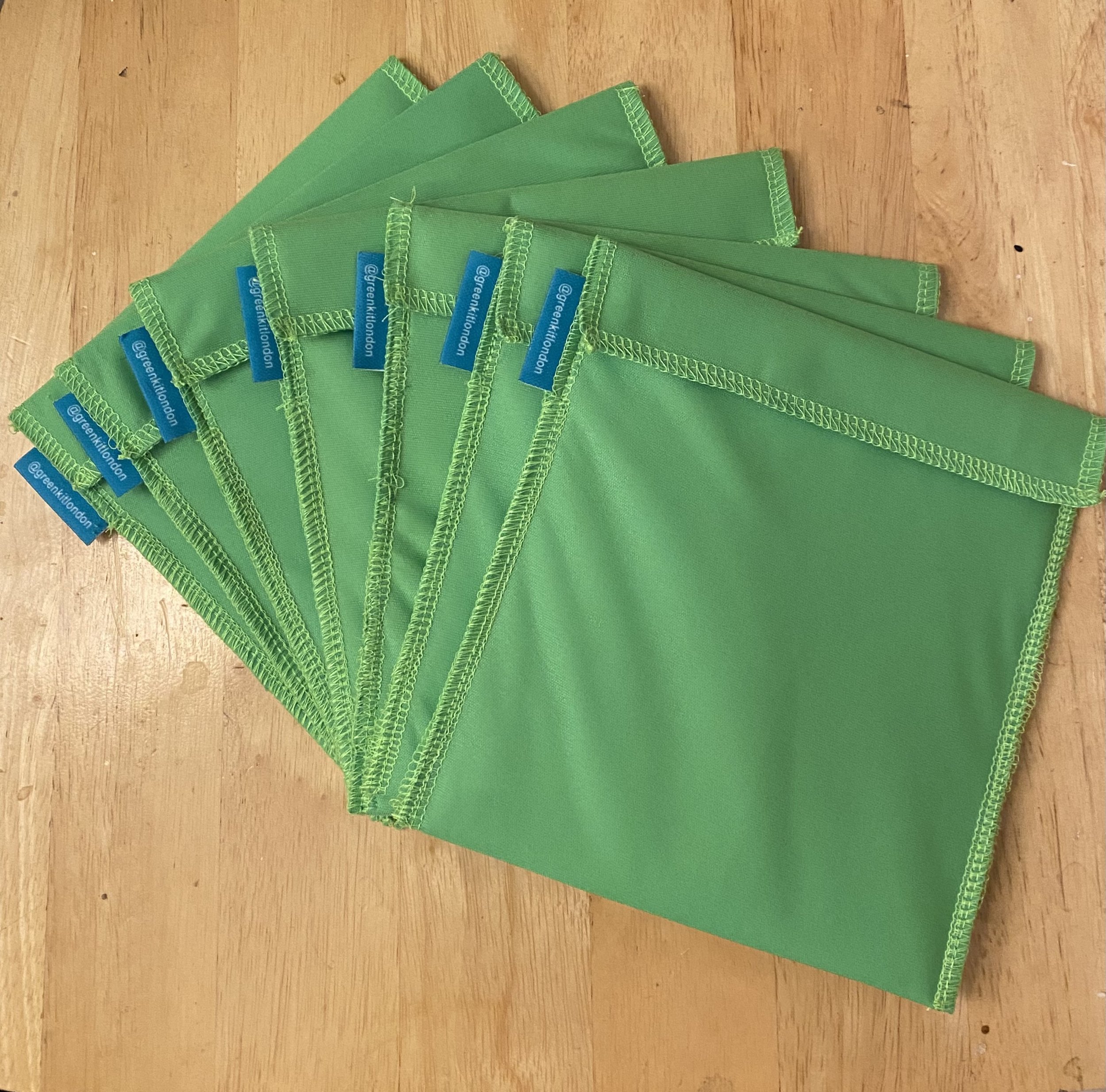 Promotional merchandise sandwich bags for @greenkitlondon (2024)