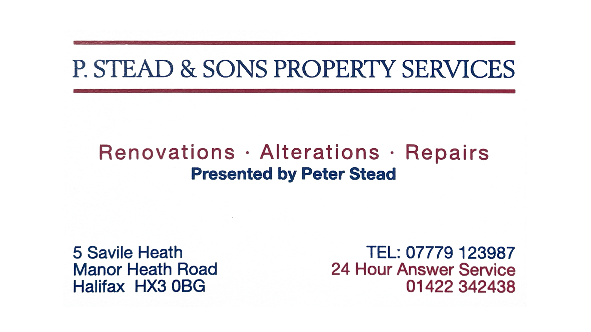P. Stead & Sons Property Services