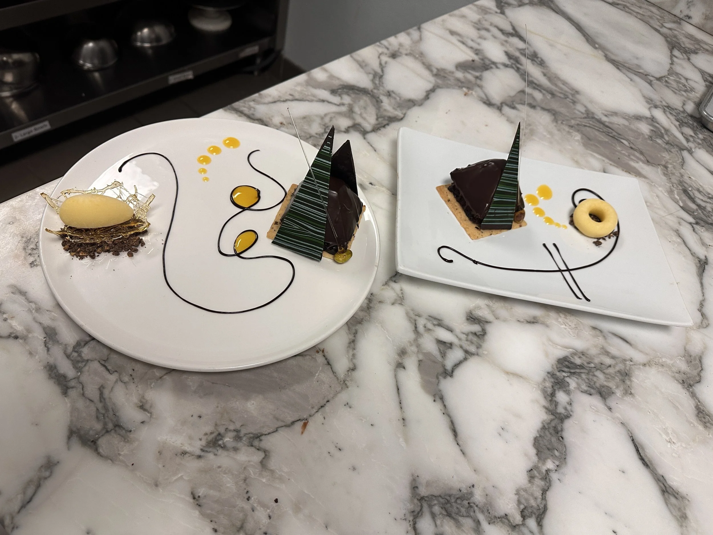 Chocolate Pistachio Pyramid