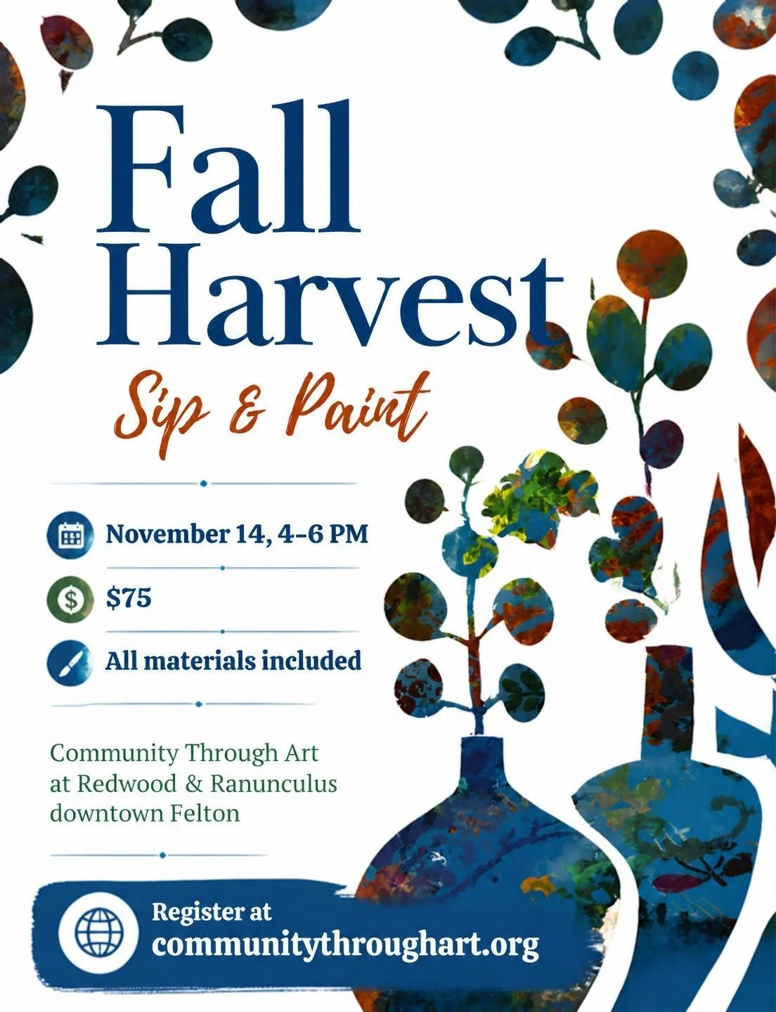 November Sip & Paint: Fall Harvest