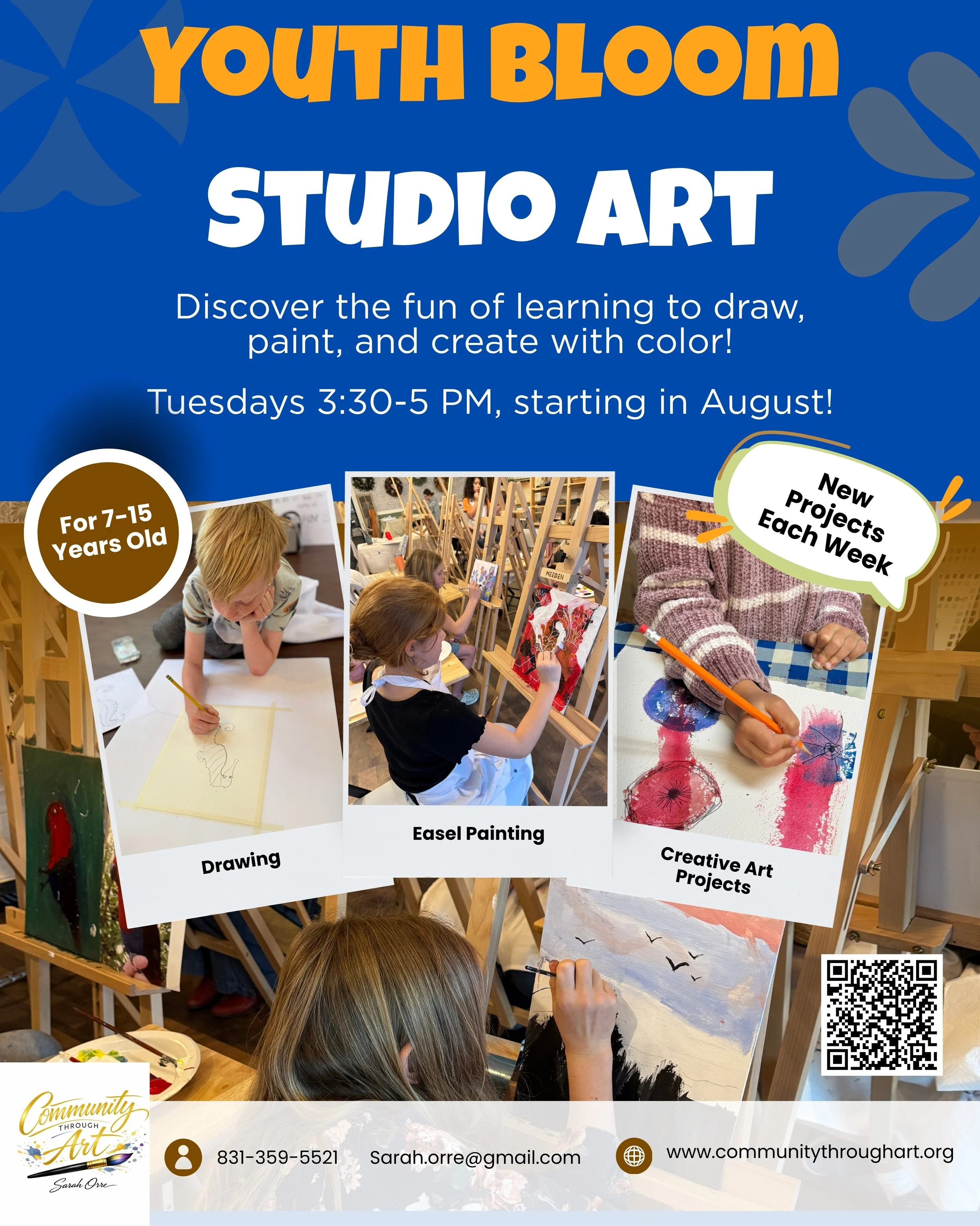 Youth Studio Art: Tuesdays, 3:30 PM - 5 PM