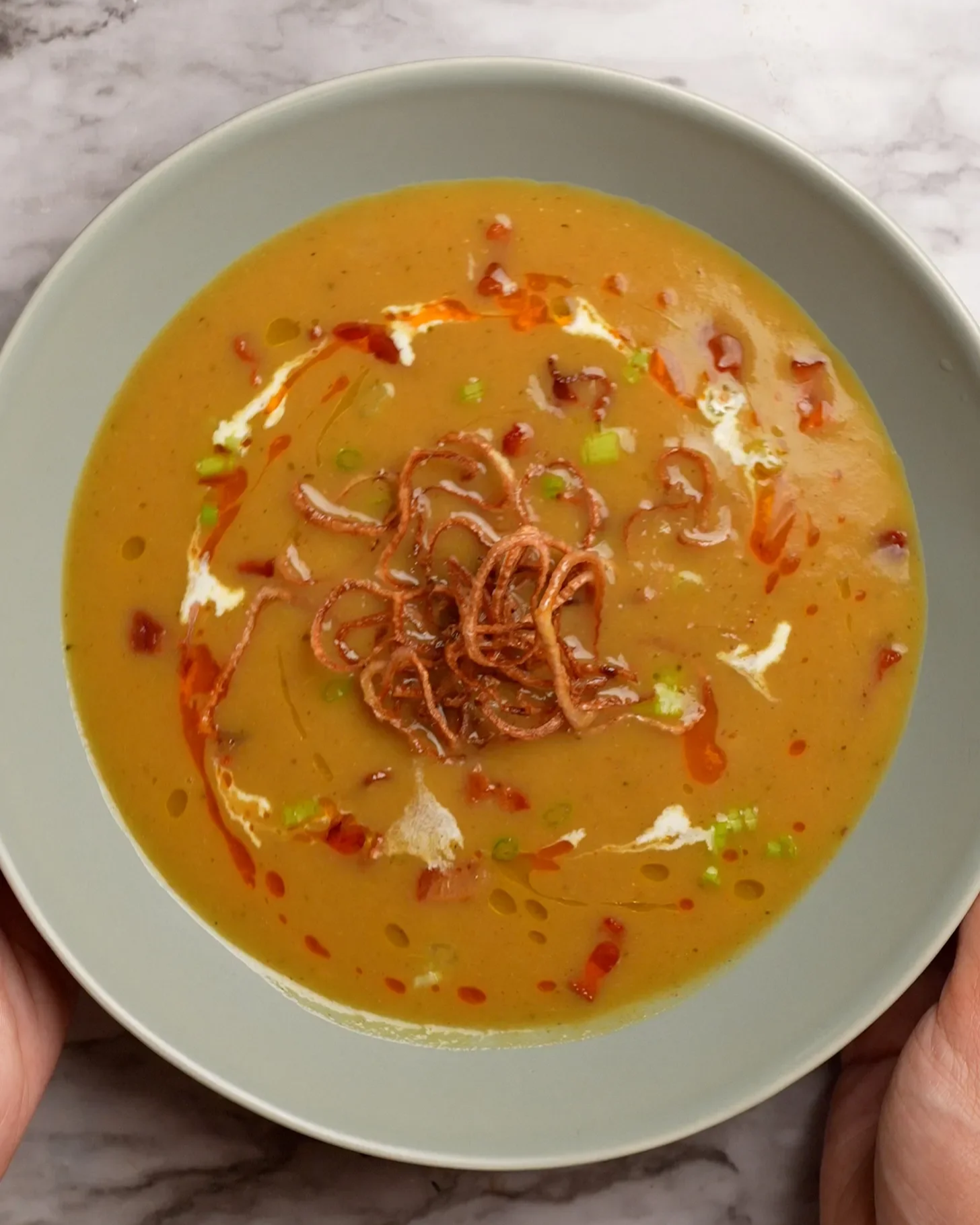 Curried Potato leek soup