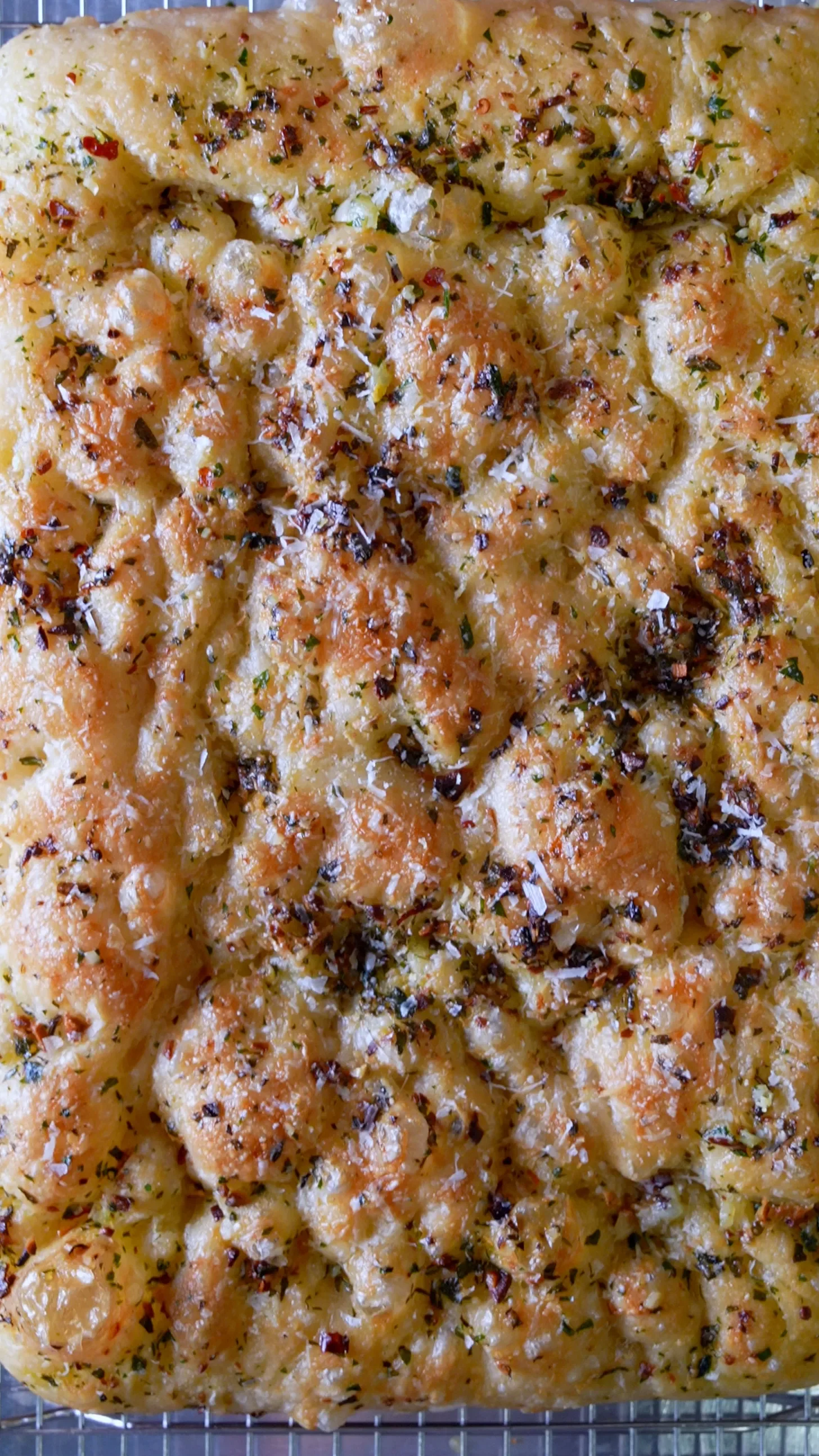 Garlic Parmesan Focaccia Bread