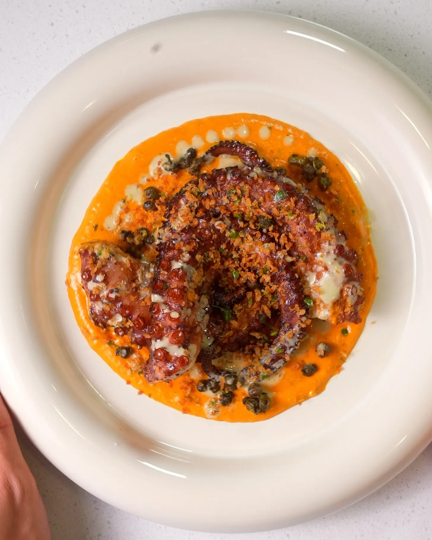 Braised-Grilled Octopus