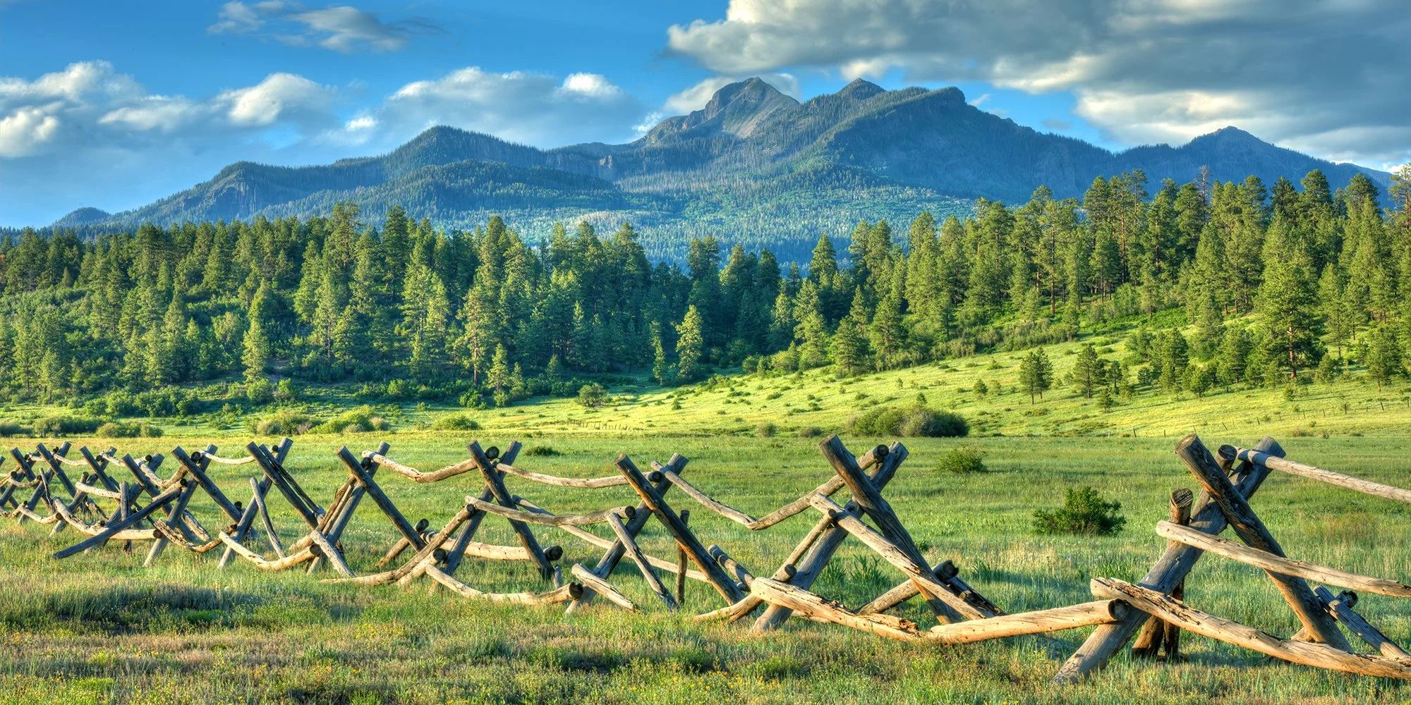 Pagosa Peak Fenceline at Sunset