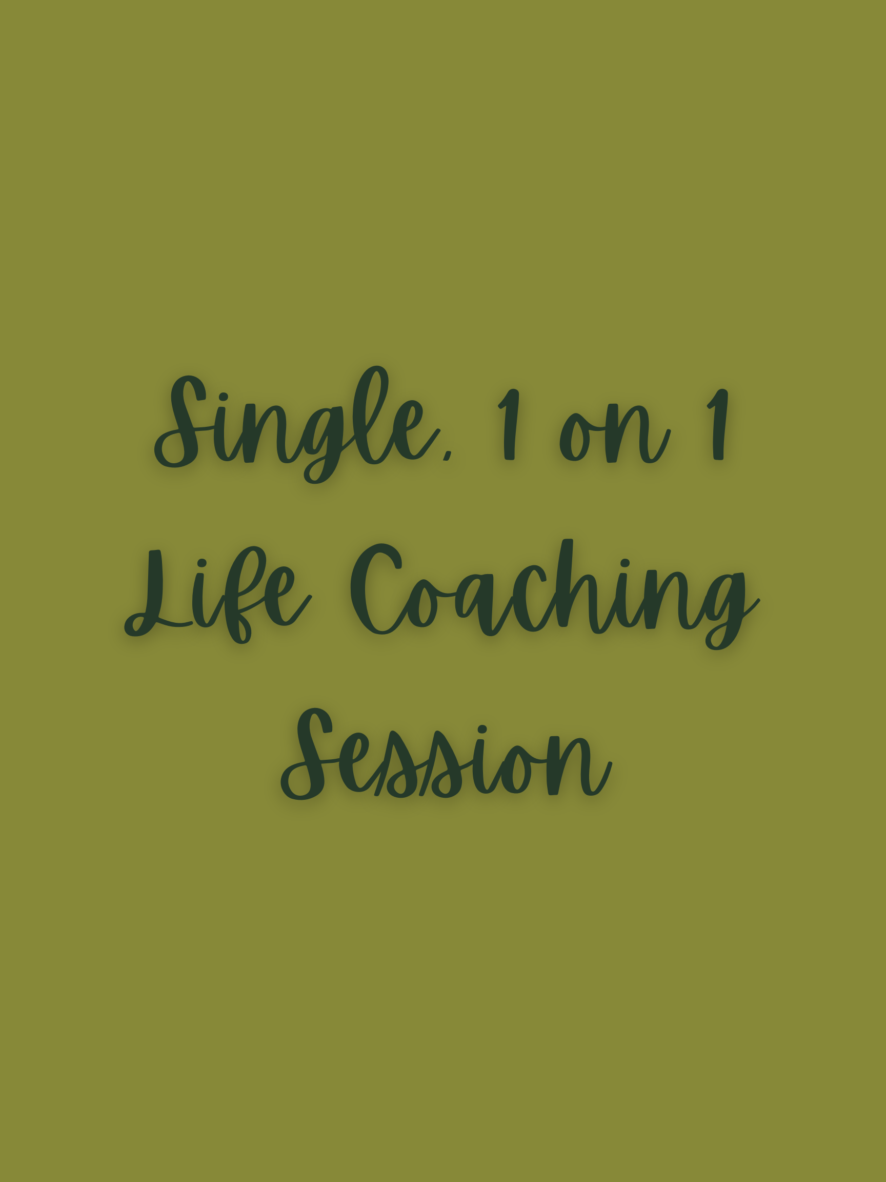 Single Session Life Coaching Service