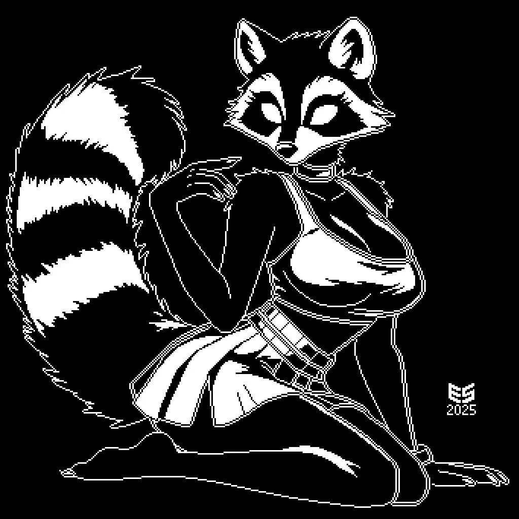 She&rsquo;s your Dumpster Dinner Date~

#Furry #pixelart