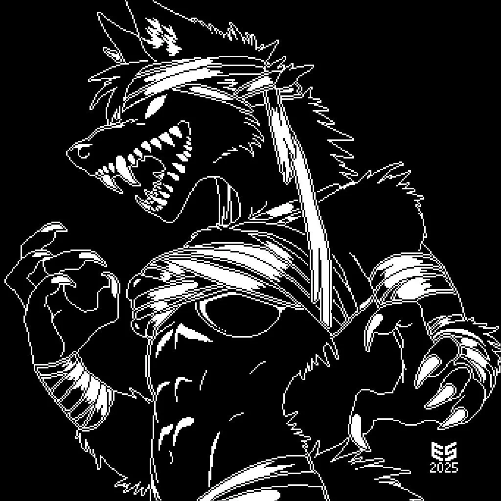 She said &lsquo;trick or treat&rsquo;, but you never had a choice.
#Furry #pixelart