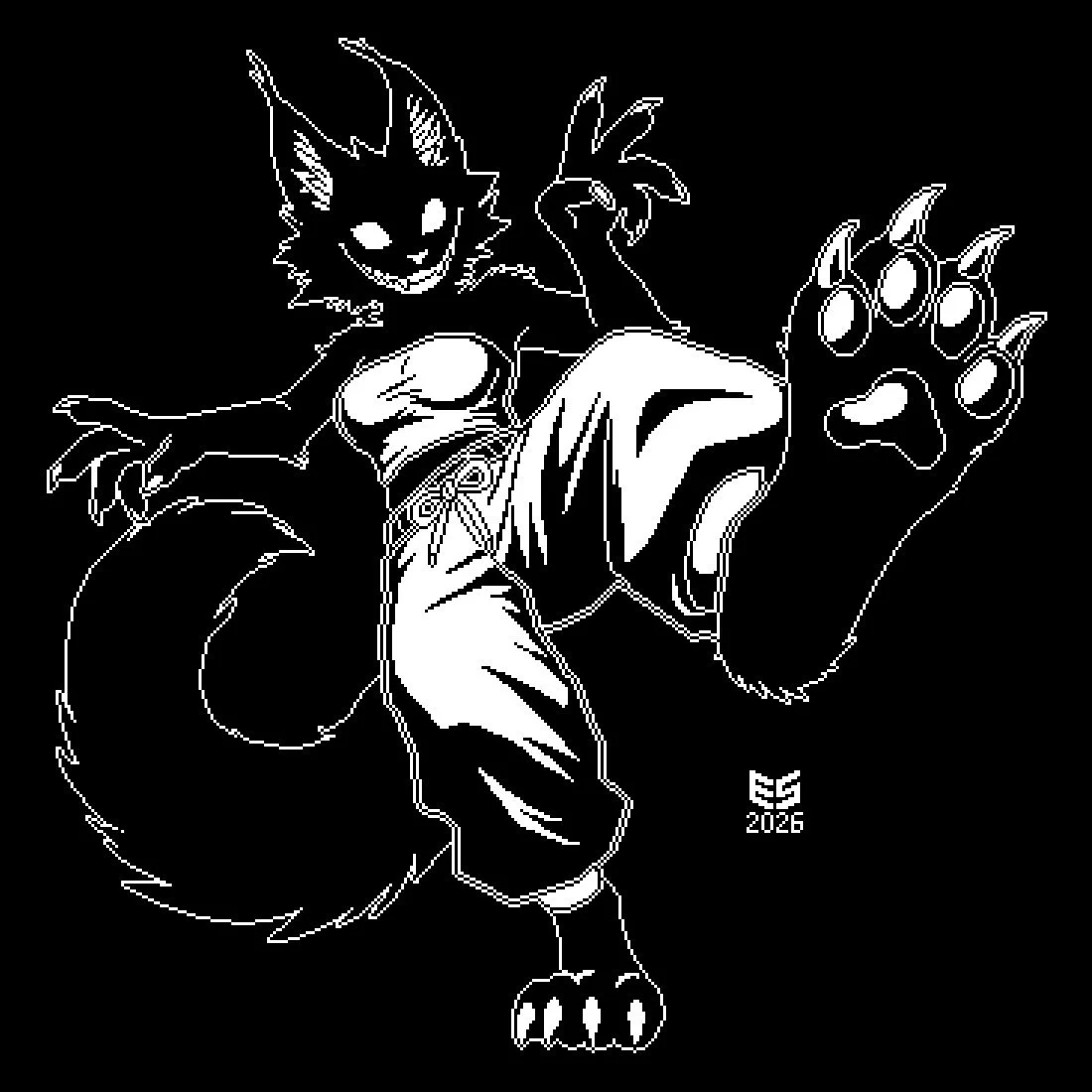 The Creature is coming for you!
#Furry #pixelart