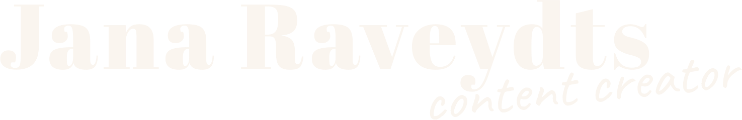 Content creator: UGC &amp; social media content | Jana Raveydts