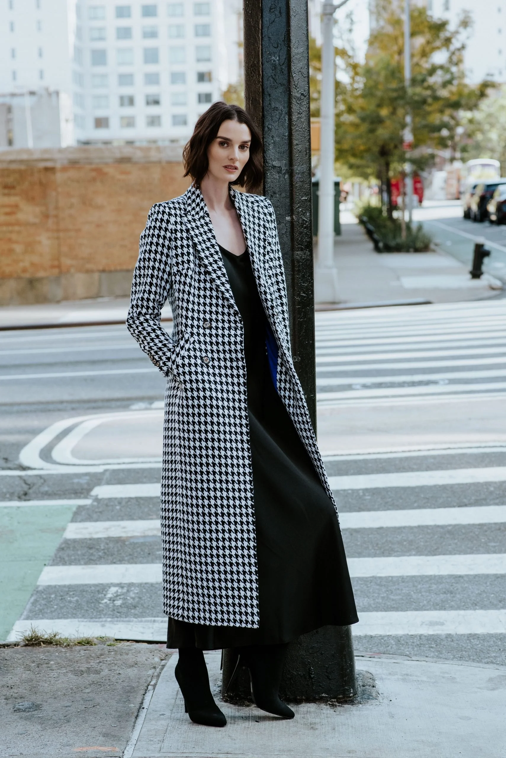 Houndstooth Overcoat / Made to Order