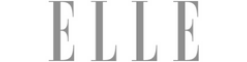 ELLE magazine logo in gray text