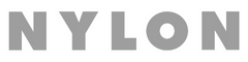 The word 'NYLON' in bold gray uppercase letters.