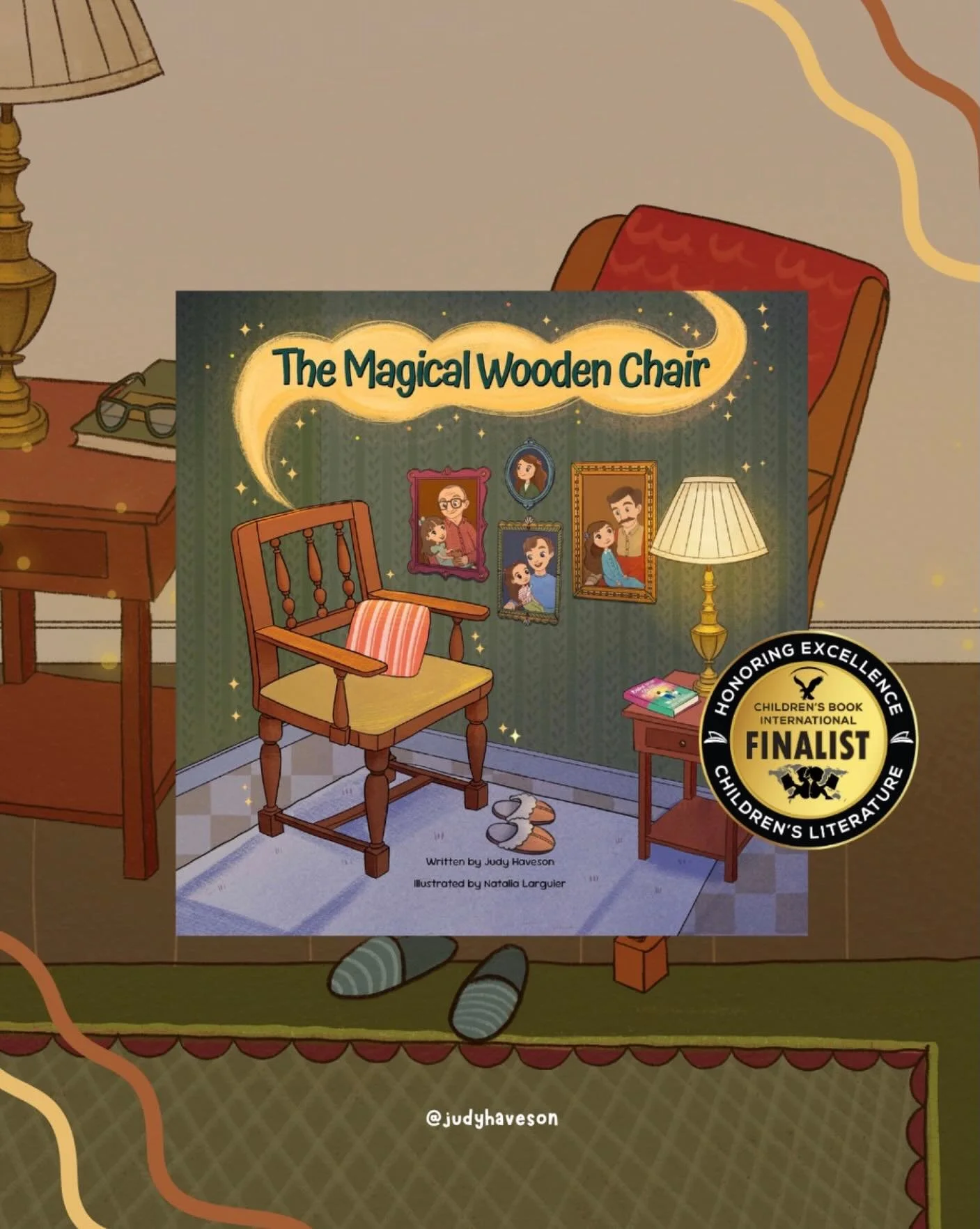 The Magical Wooden Chair is a picture book finalist for the Children&rsquo;s Book International Award!🎉

I could not believe it when I got the email&mdash;and it&rsquo;s safe to say I&rsquo;m overjoyed!

Thank you American Writing Awards 📖

#americ