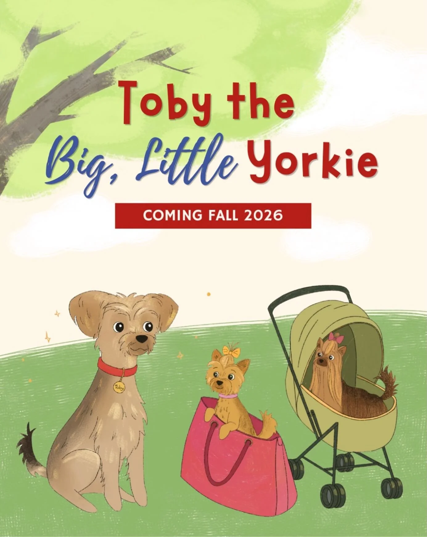 Toby isn&rsquo;t your average-sized Yorkie. 🐶

You won&rsquo;t find him riding in purses or wearing tiny sparkly sweaters. 

He&rsquo;s a playful, fifteen-pound bundle of energy who loves being outside. But being different can be tough. 

When other