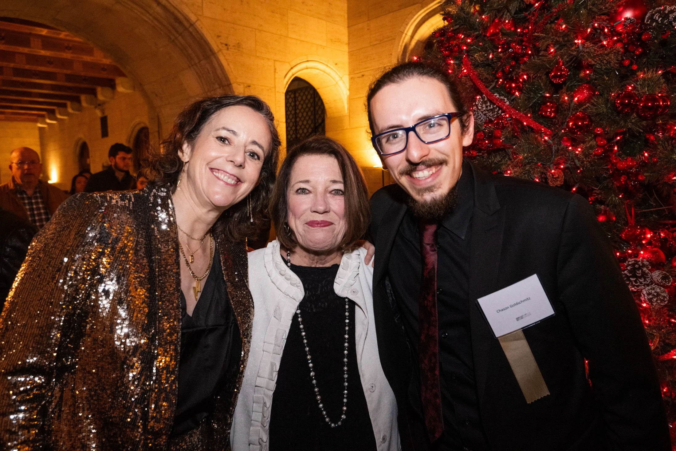 Chason with NEPA Philharmonic Music Director Mélisse Brunet and former Executive Director Nancy Sanderson