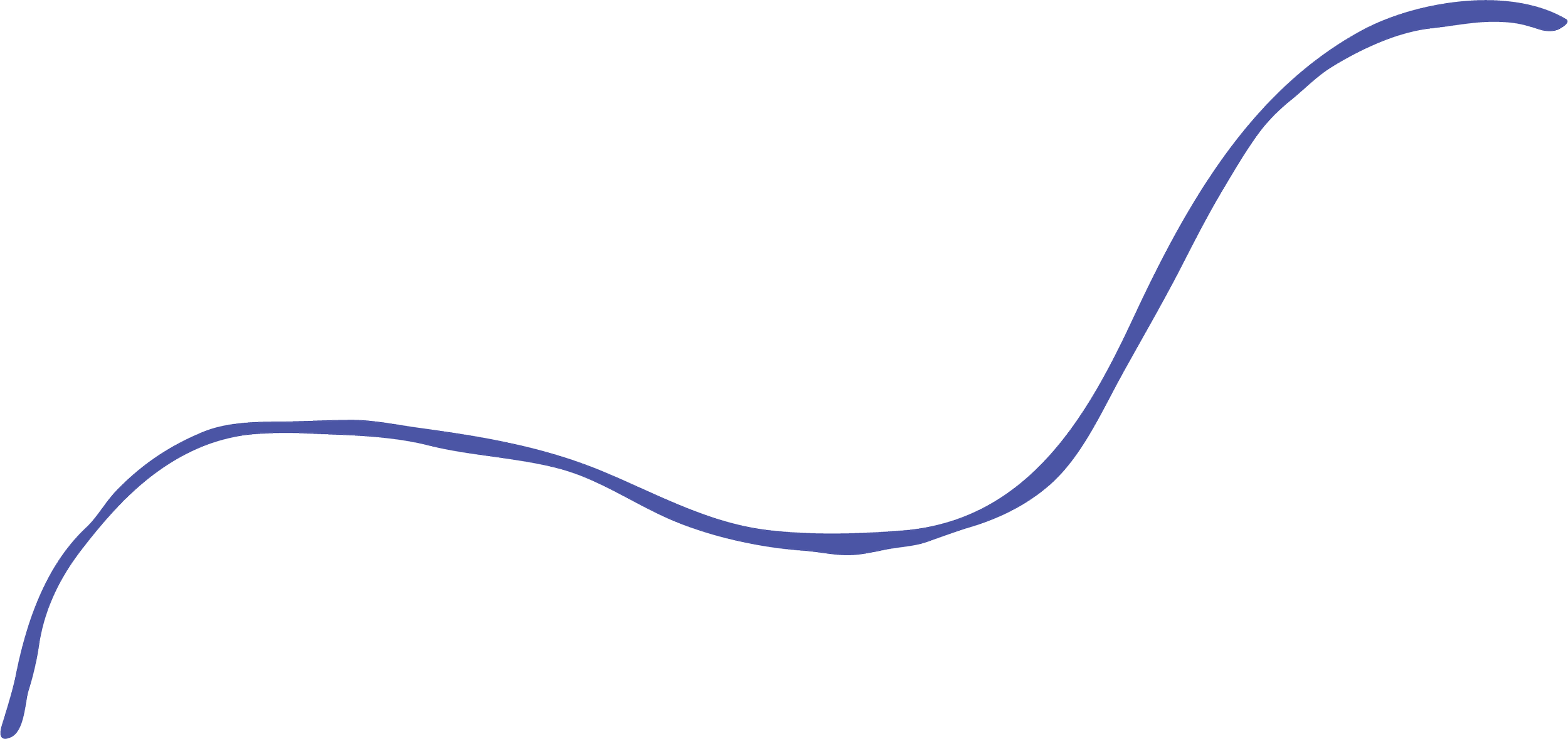 An S-shaped, purple illustrated squiggle.