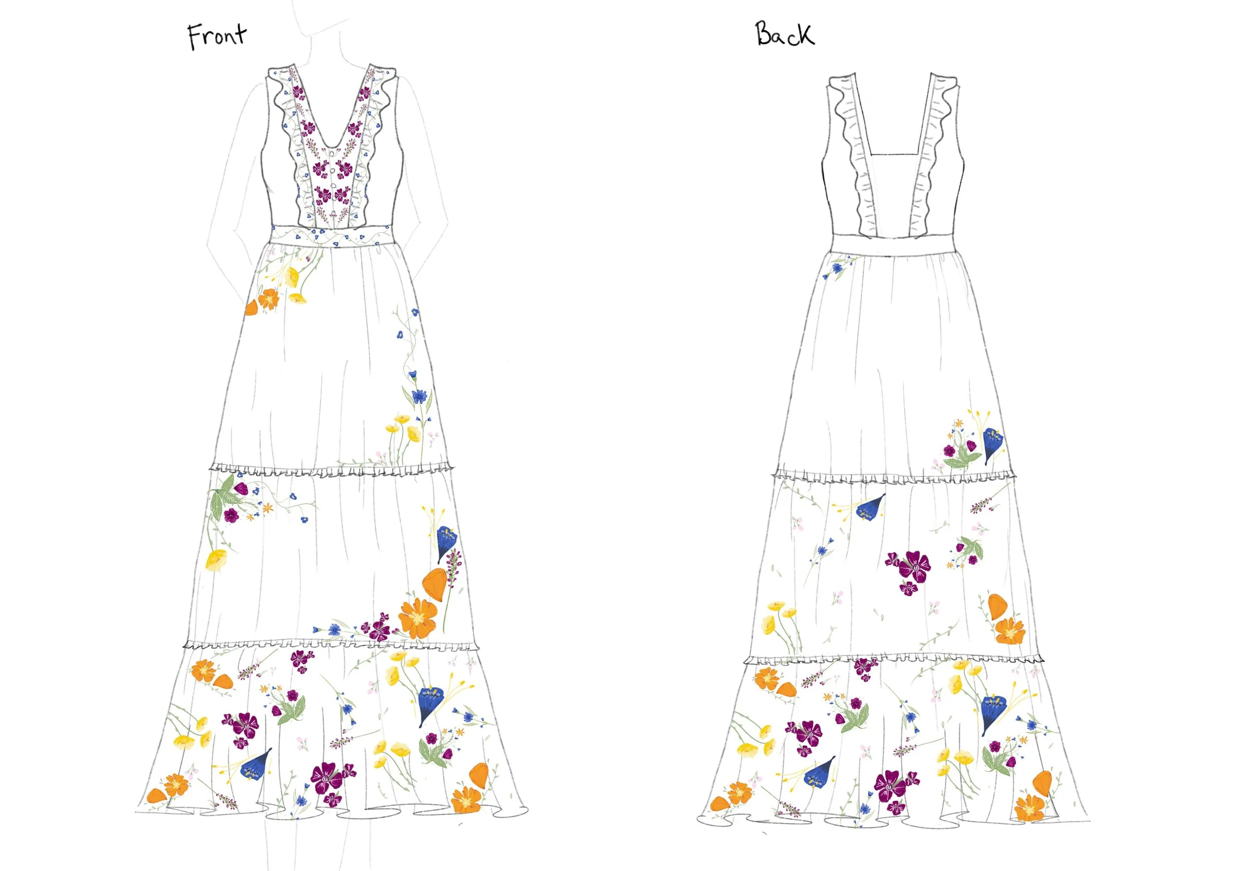 ORIGINAL EMBROIDERY & PLACEMENT FOR ALLISON NEW YORK