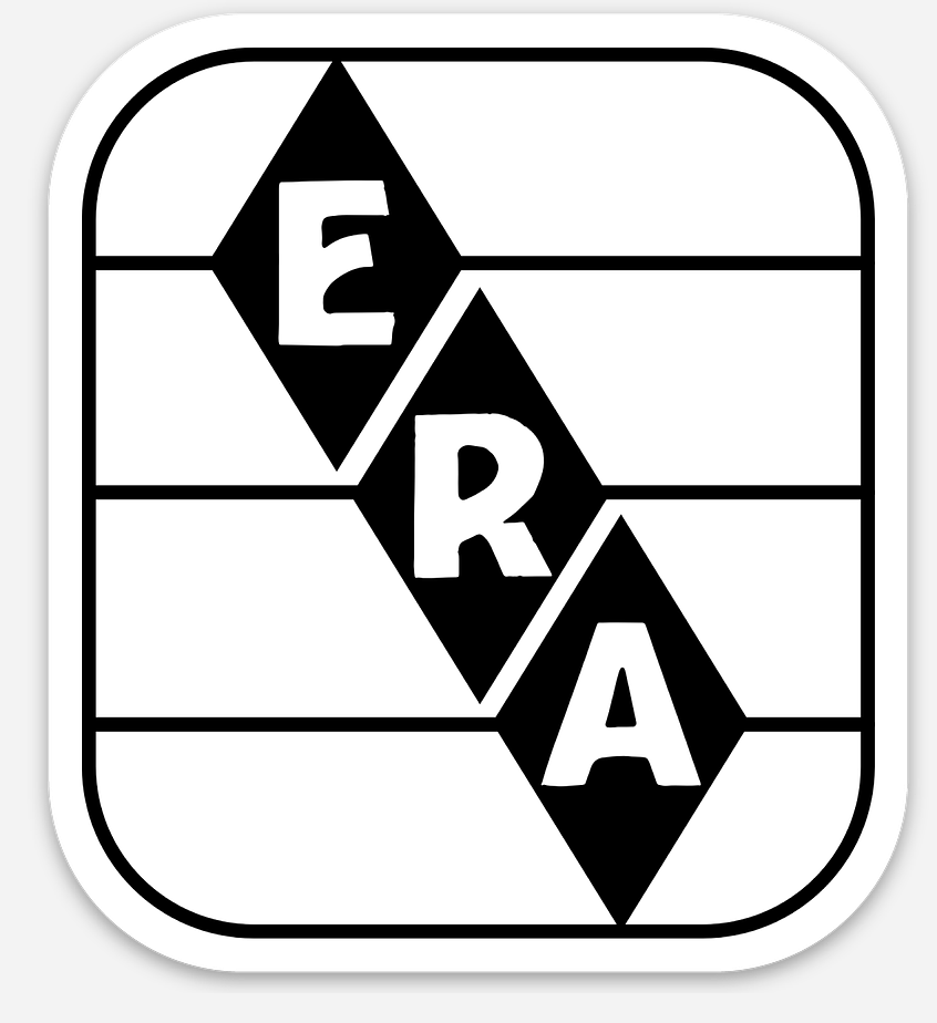 Black on White Sticker