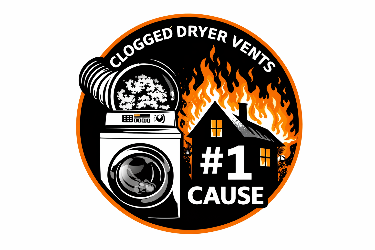 Clogged dryer vent causing house fire risk – professional dryer vent cleaning in Dallas Fort Worth