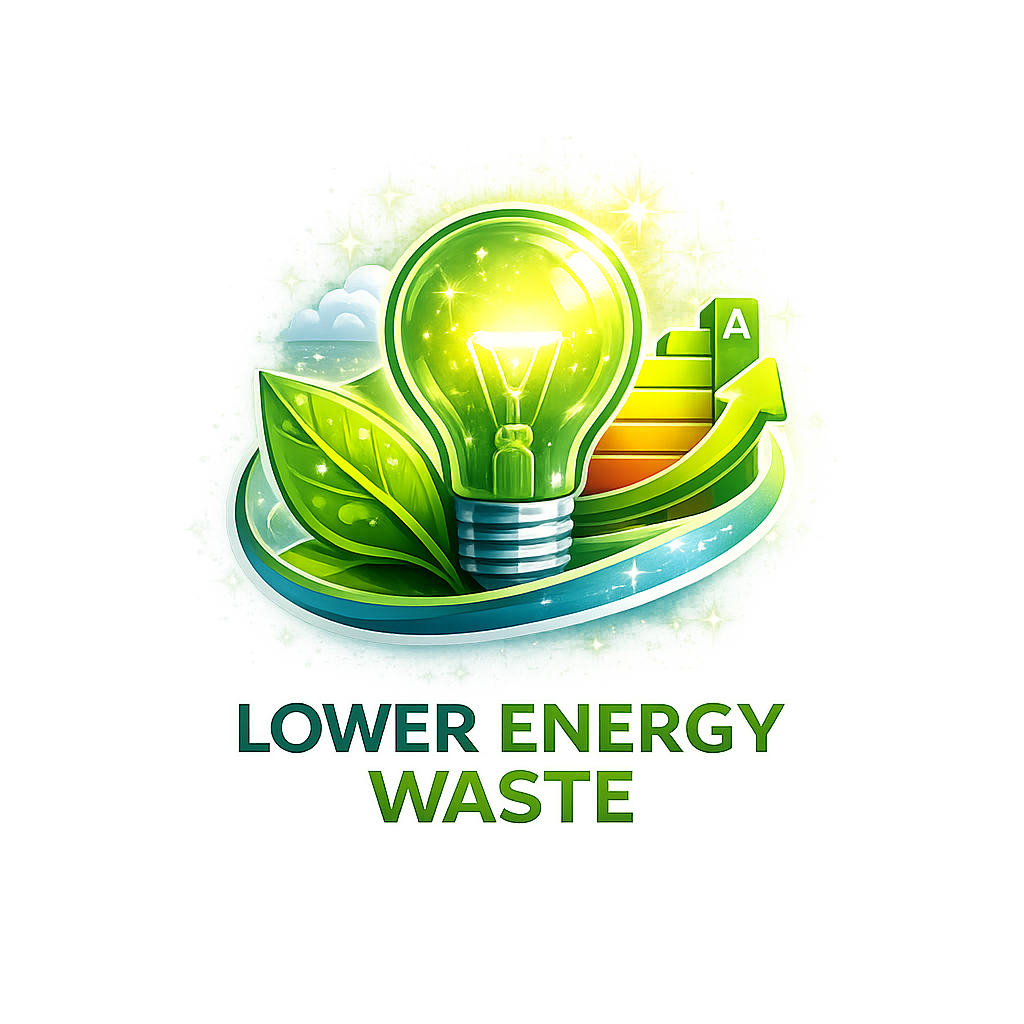 Icon representing reduced energy waste and improved efficiency