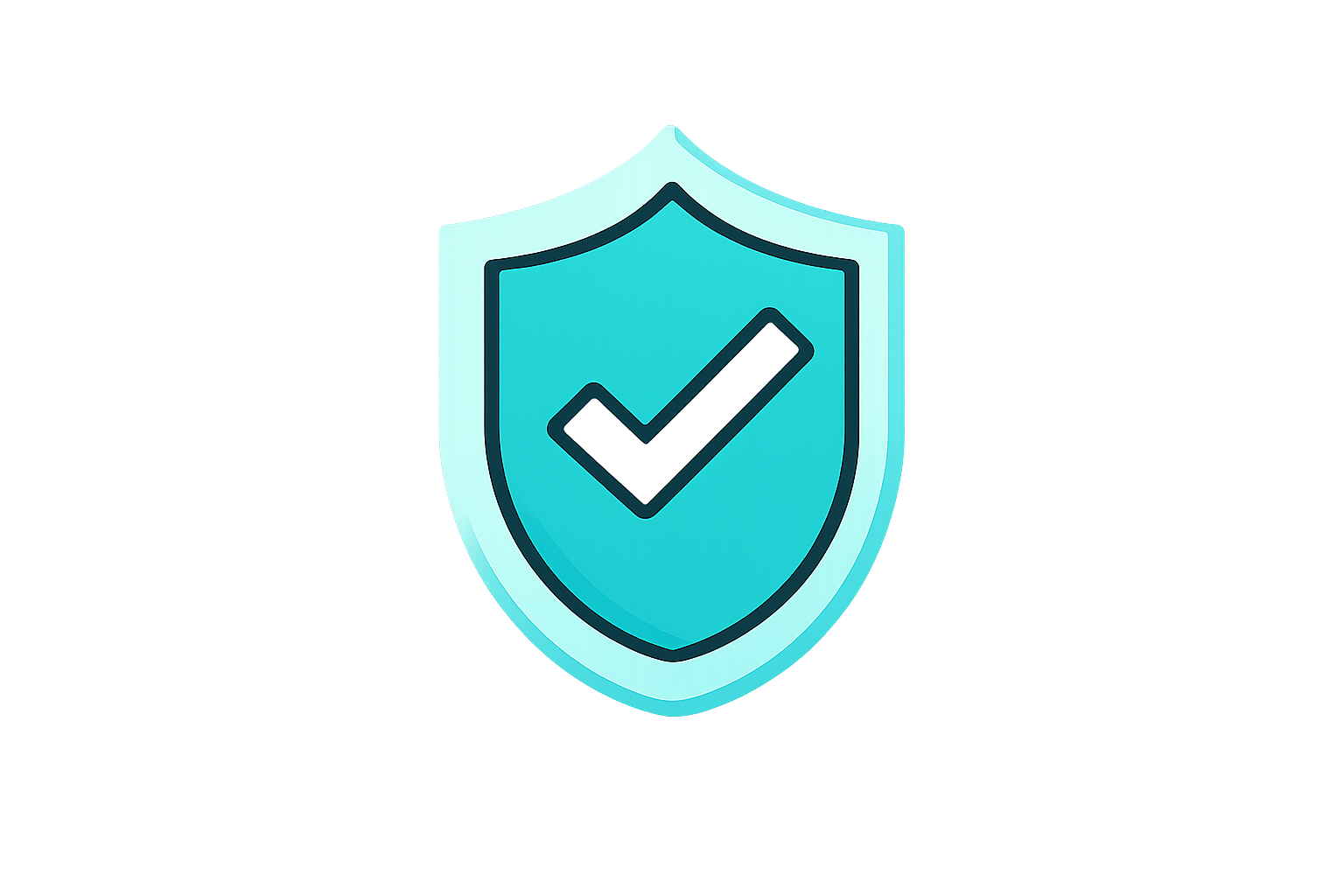 Shield with a checkmark symbol, representing security or protection.