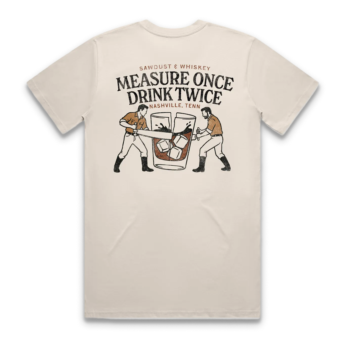 Measure Once Tee - Bone